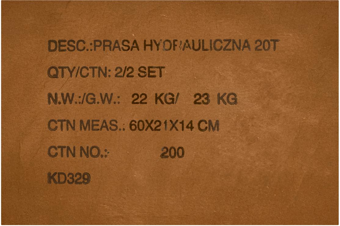 HÜDRAULILINE PRESS 20T KD329