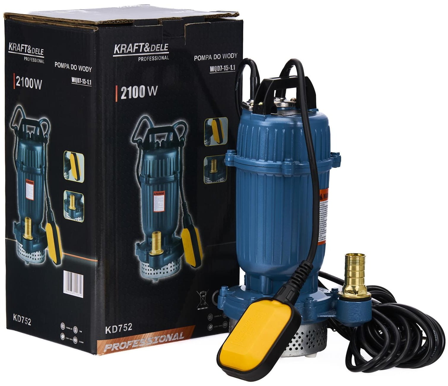 Räpase ja puhta vee pump 2100 W + ujuk KD752