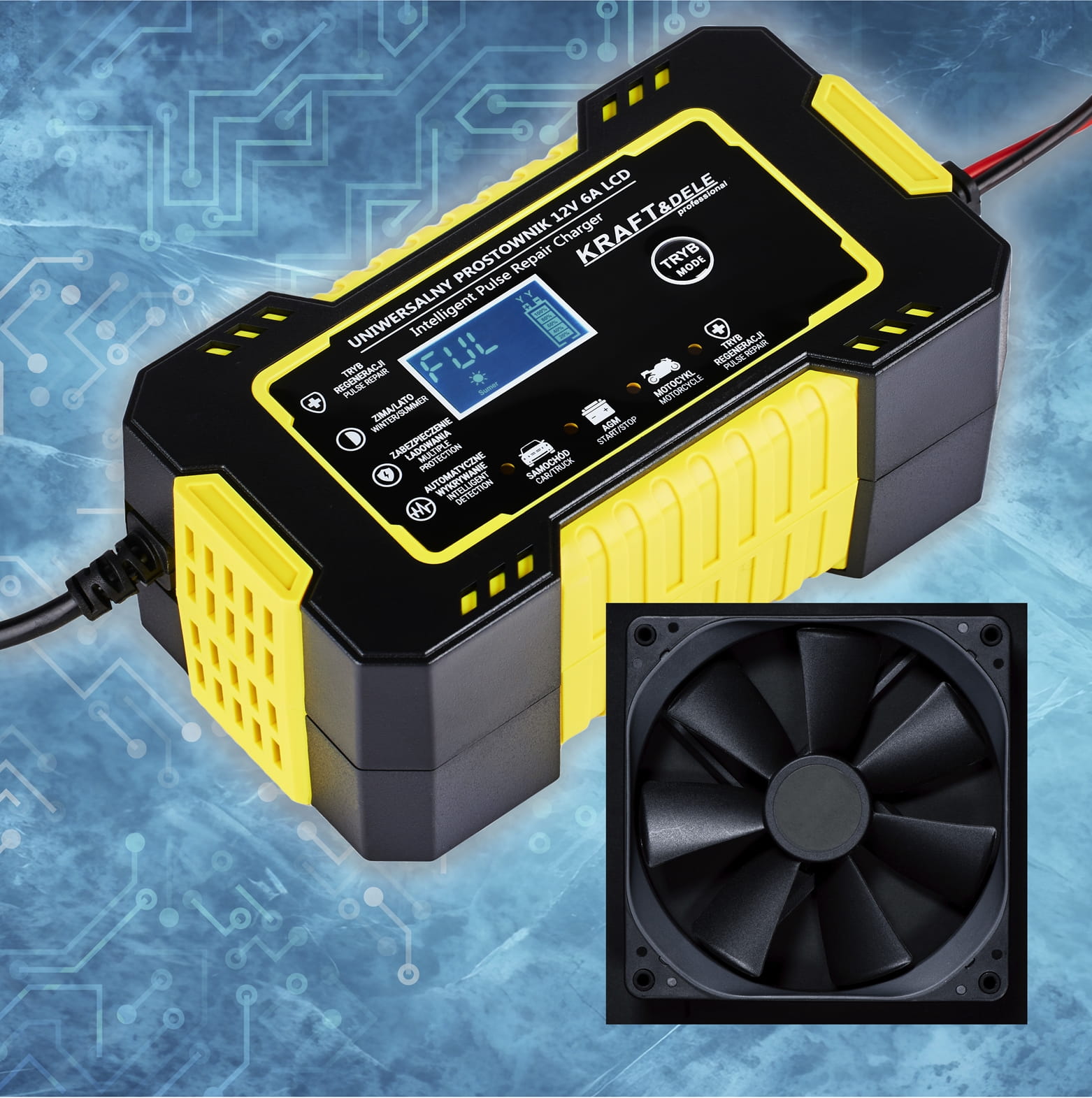 Universaalakulaadija 12V 6A KD1290