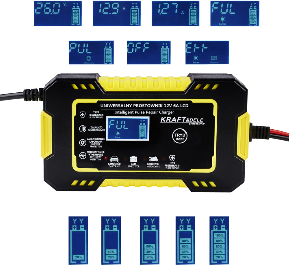 Universaalakulaadija 12V 6A KD1290