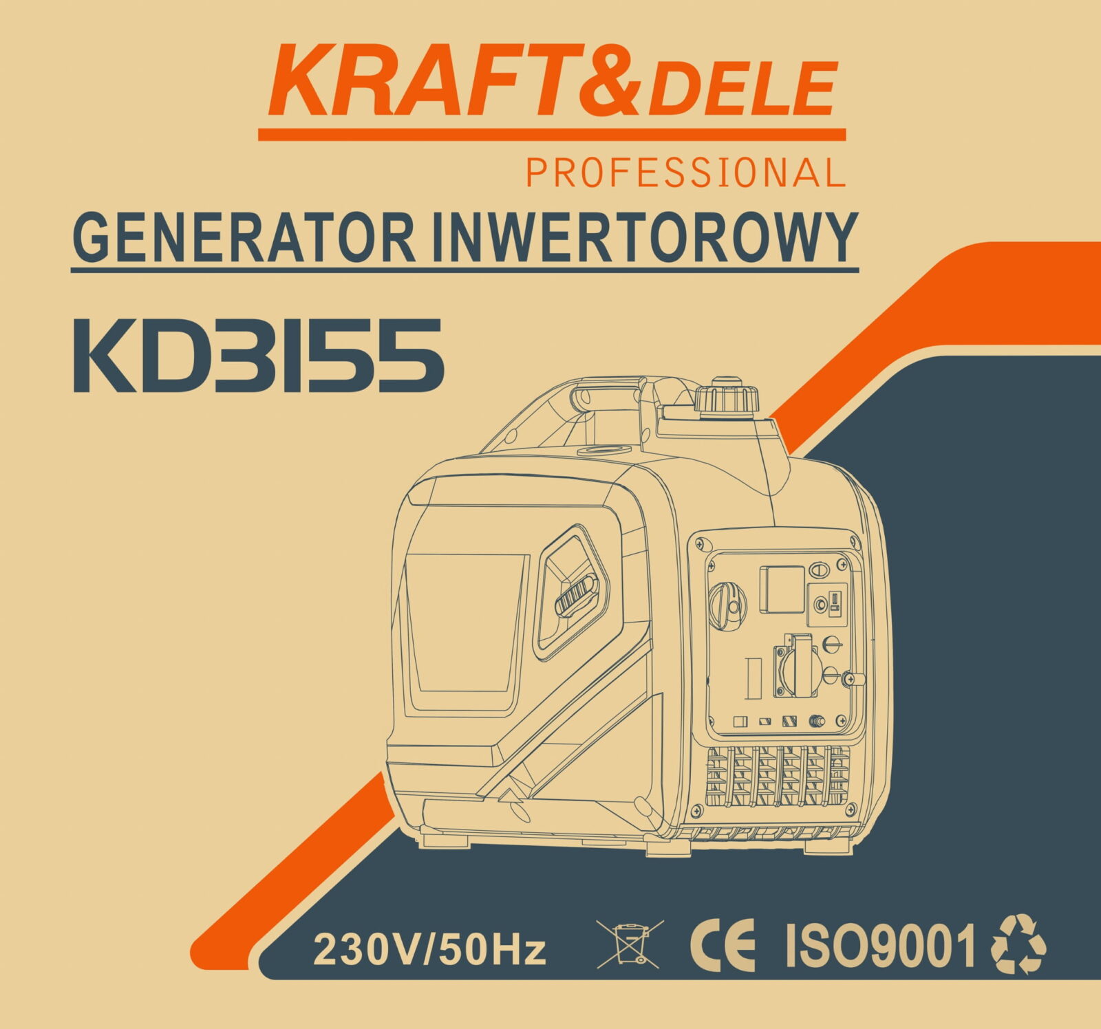Inverter-generaator 2,6 kW KD3155