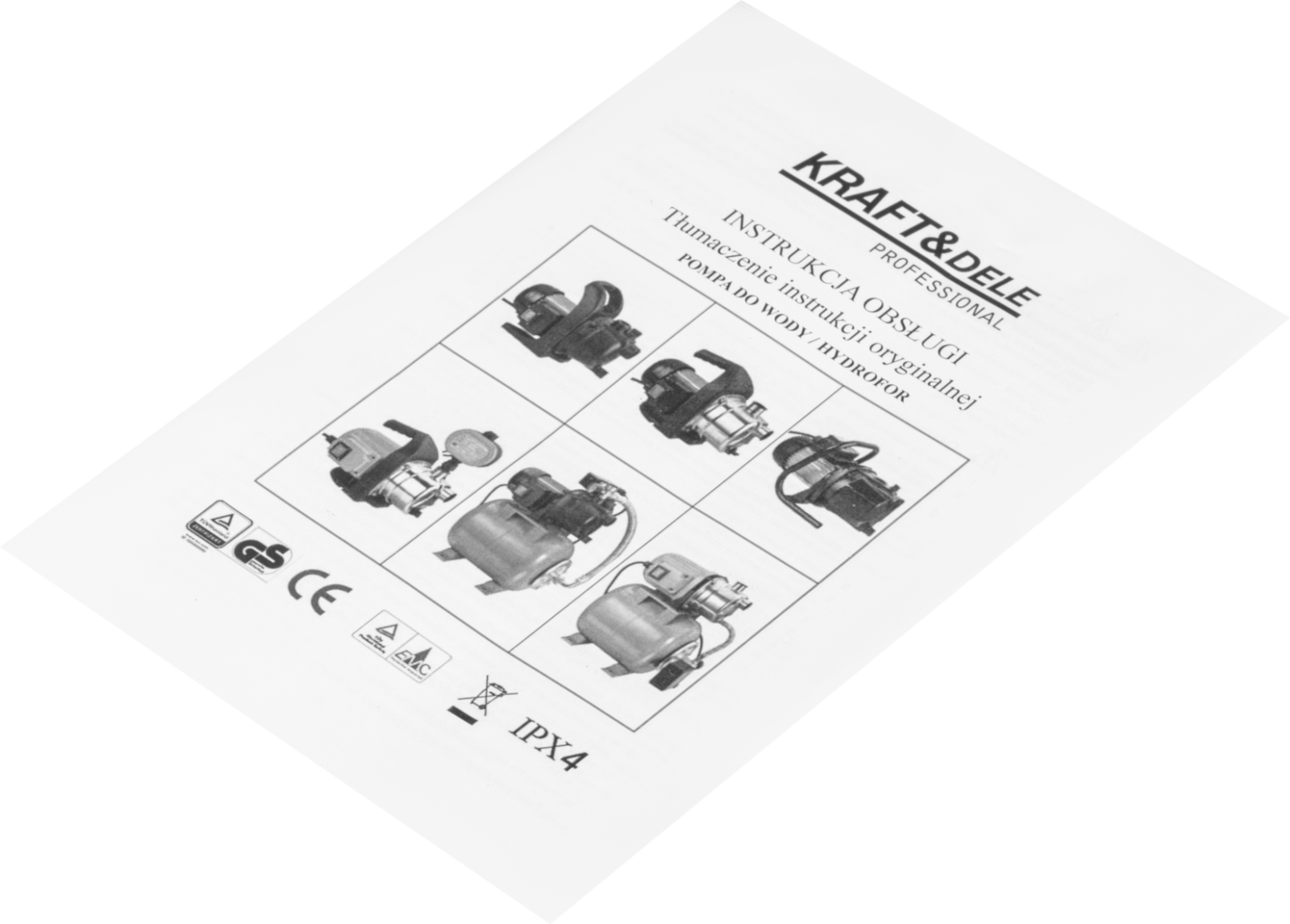 HÜDROFOORNE VEEPUMP 20L 1200W 3400L/h KD5272