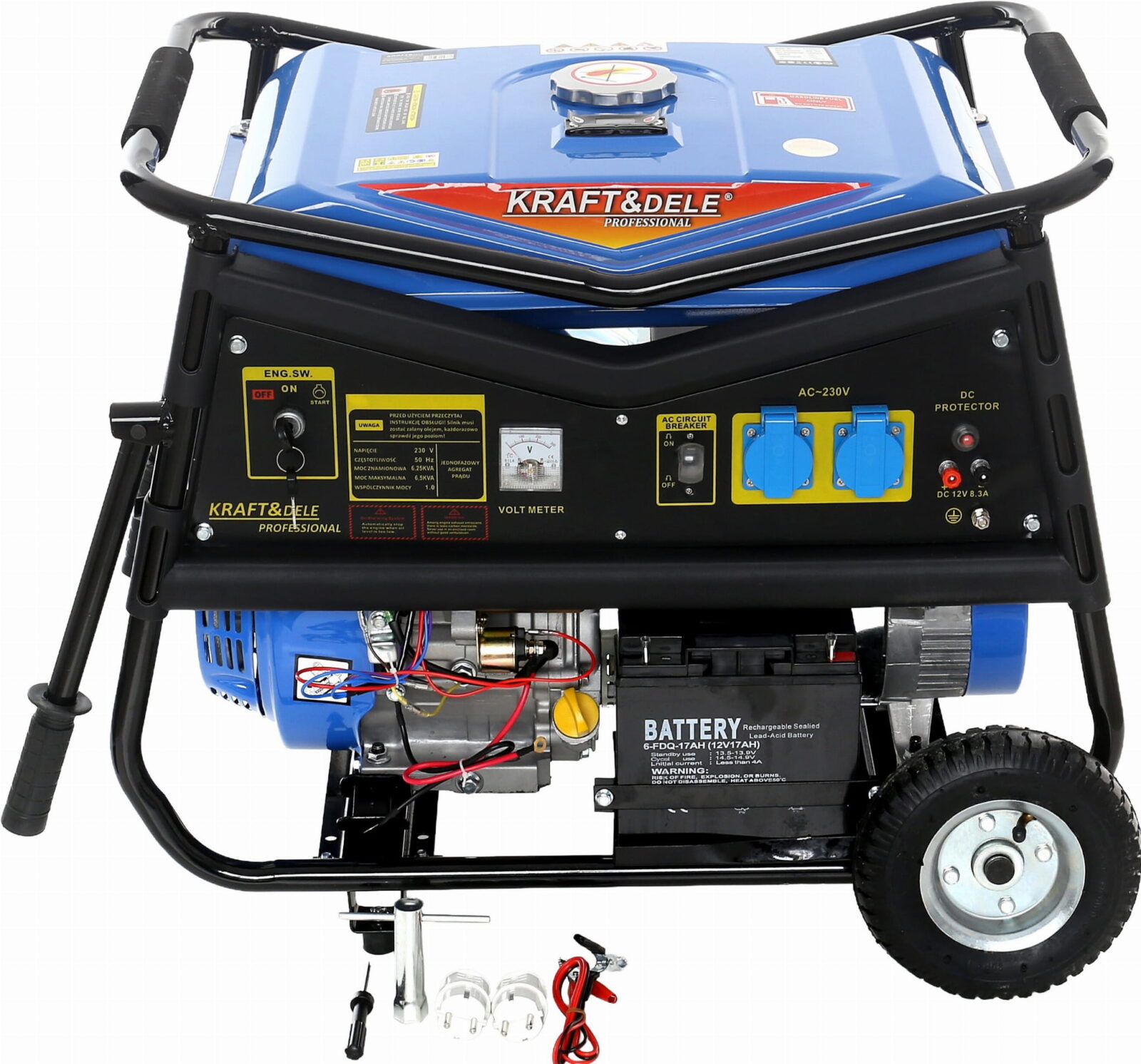 Ühefaasiline generaator 5000W 12/230V KD145