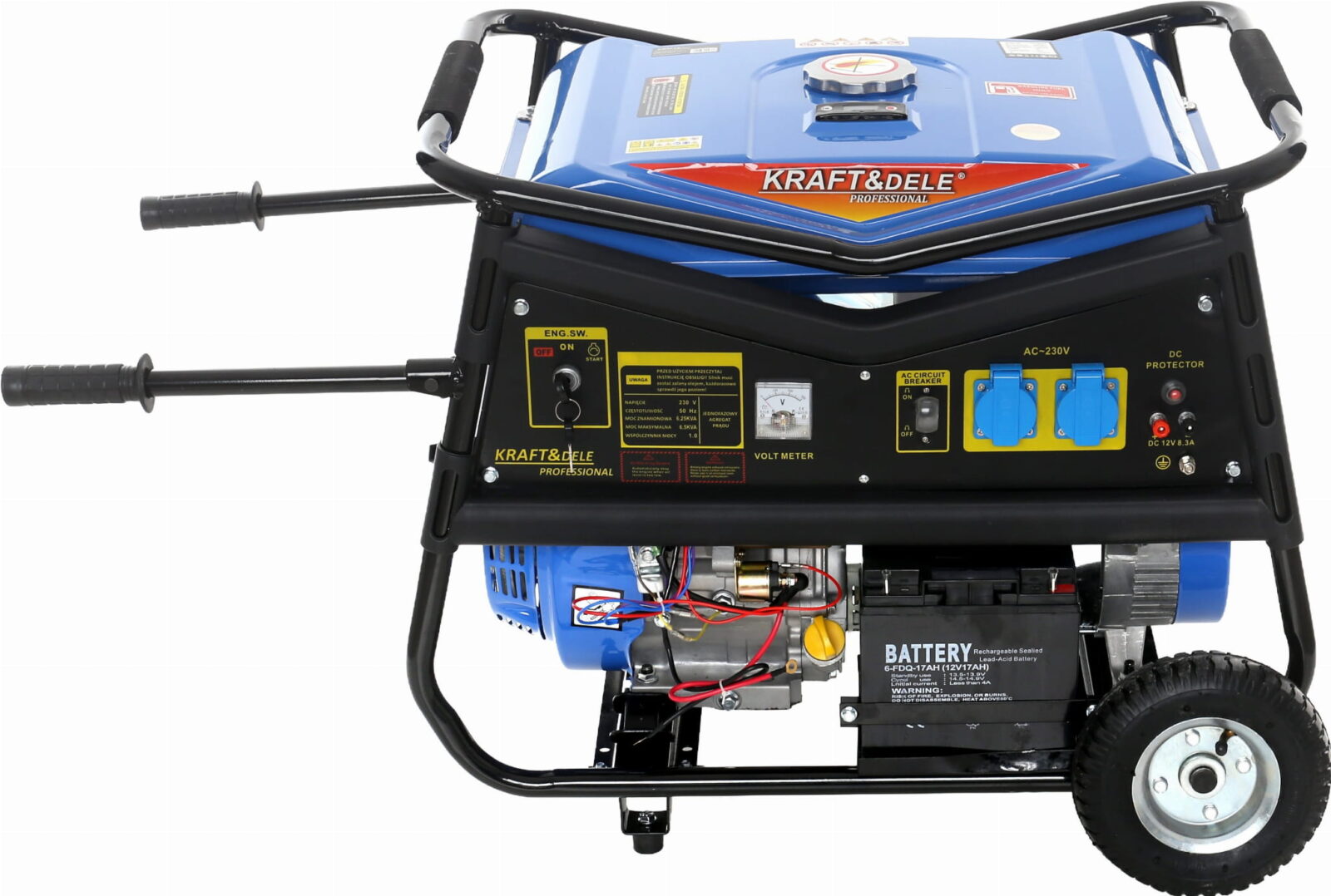 Ühefaasiline generaator 5000W 12/230V KD145