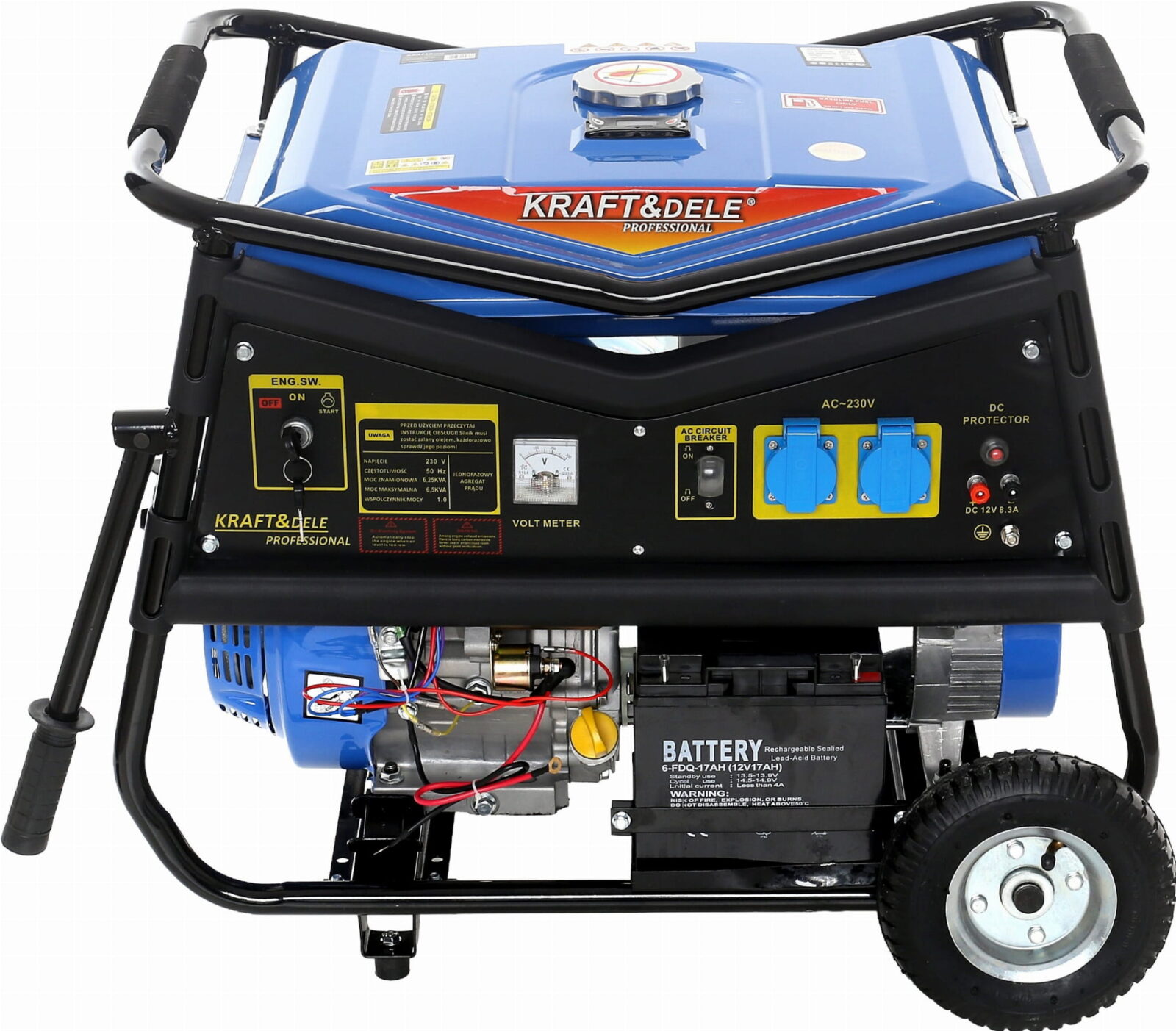 Ühefaasiline generaator 5000W 12/230V KD145