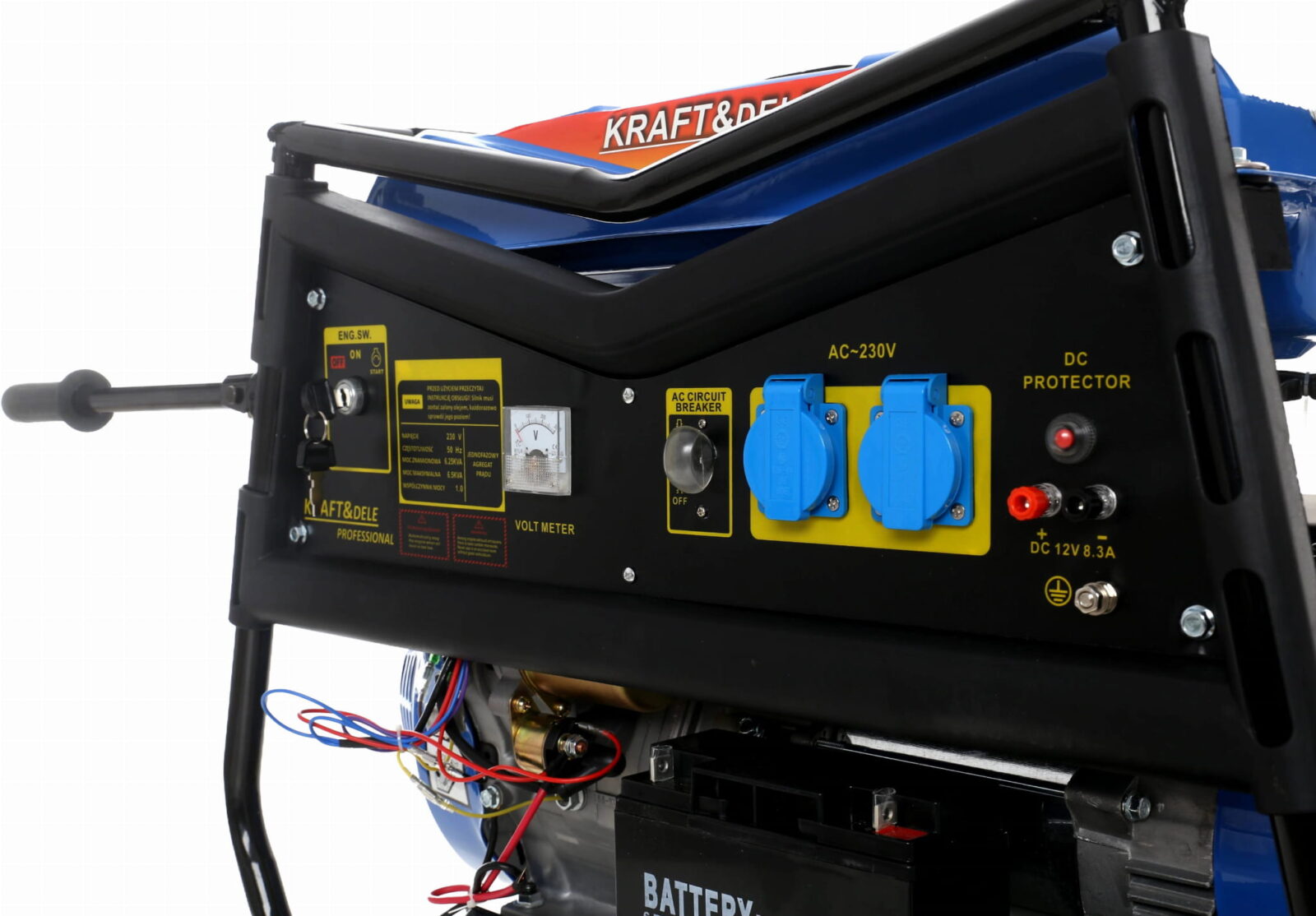 Ühefaasiline generaator 5000W 12/230V KD145