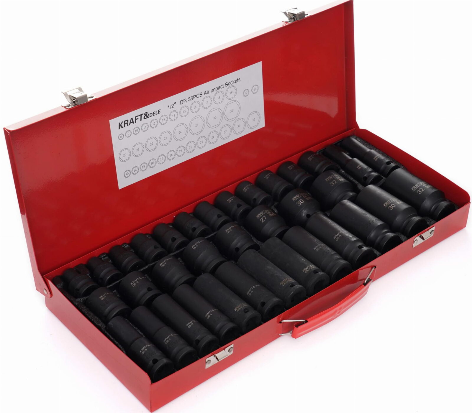 LÖÖKPADRUNITE KOMPLEKT 1/2″ 35tk. 8-32mm KD11756