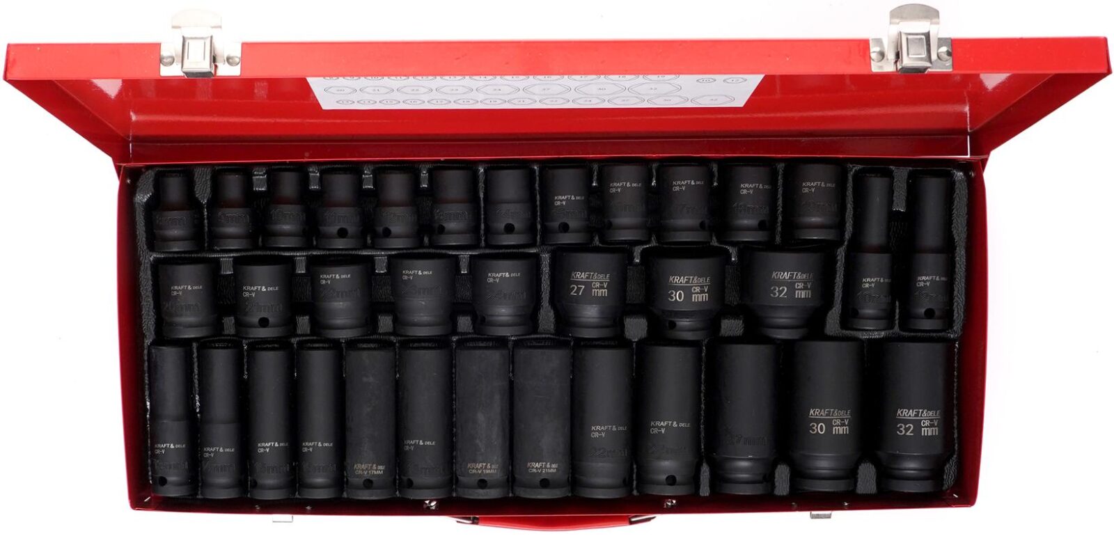 LÖÖKPADRUNITE KOMPLEKT 1/2″ 35tk. 8-32mm KD11756