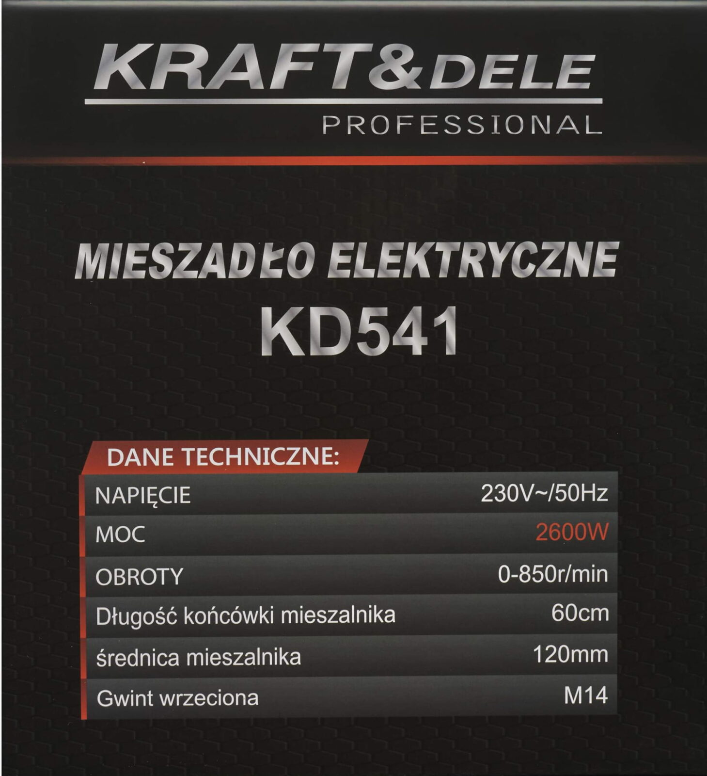 Elektriline segisti 2600W KD541