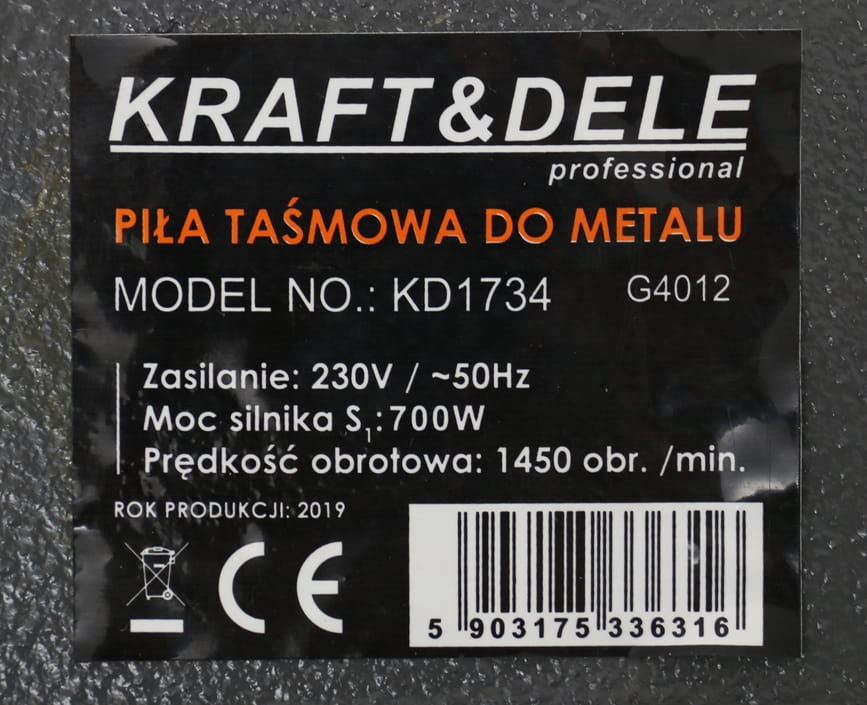 LINTLIHVIJA METALLI JAOKS 700W 1450 p/min KD1734