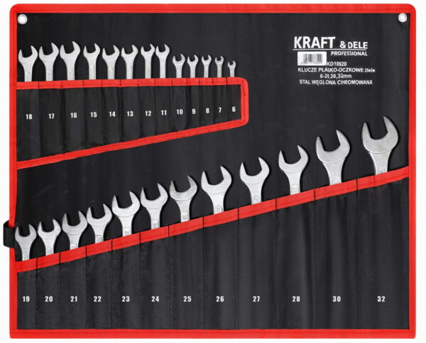 KOMBINEERITUD MUTRIVÕTMETE KOMPLEKT 25tk. 6-32mm KD10920