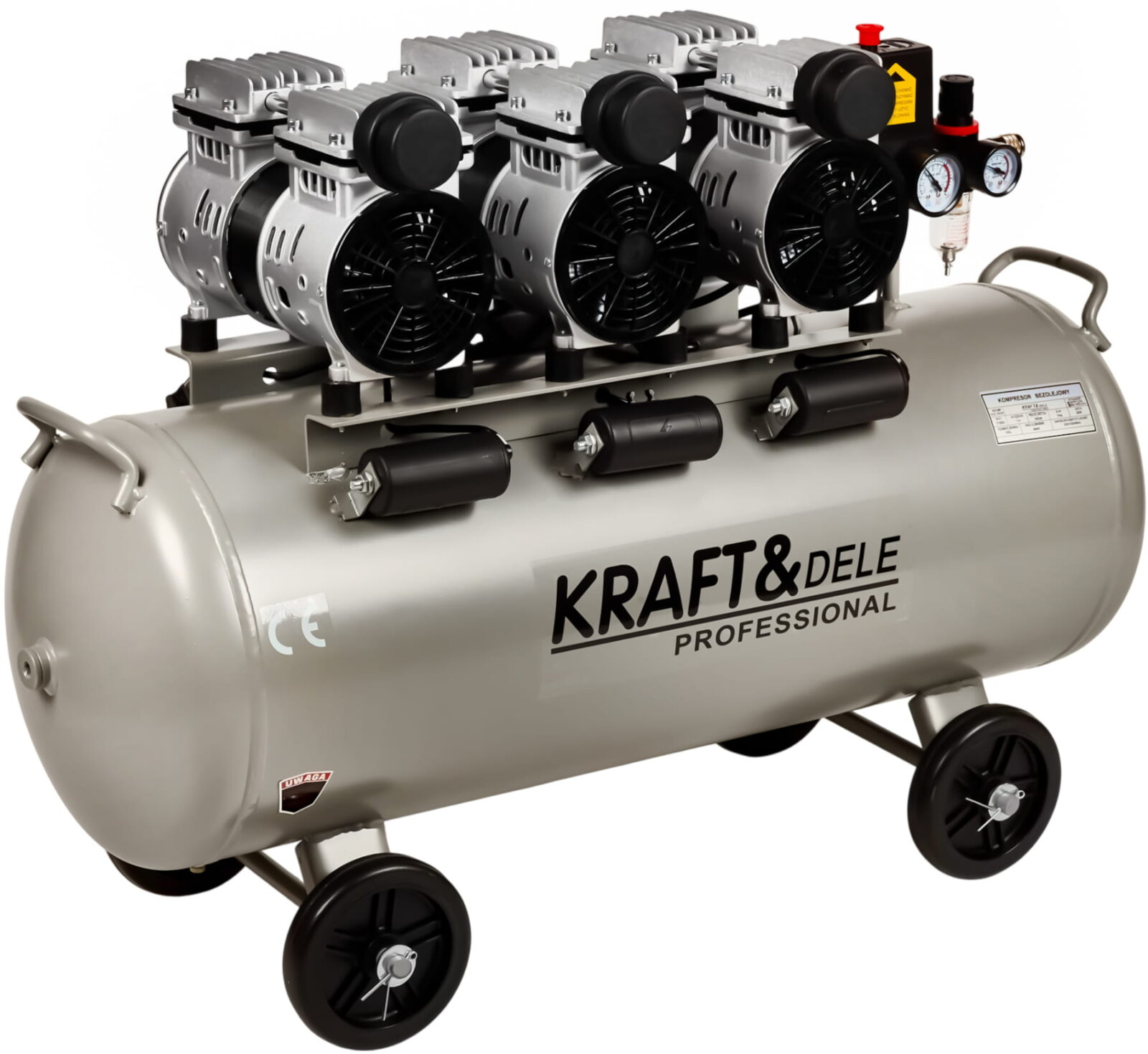 Õlivaba kompressor 100L 3 x 1500W KD1397