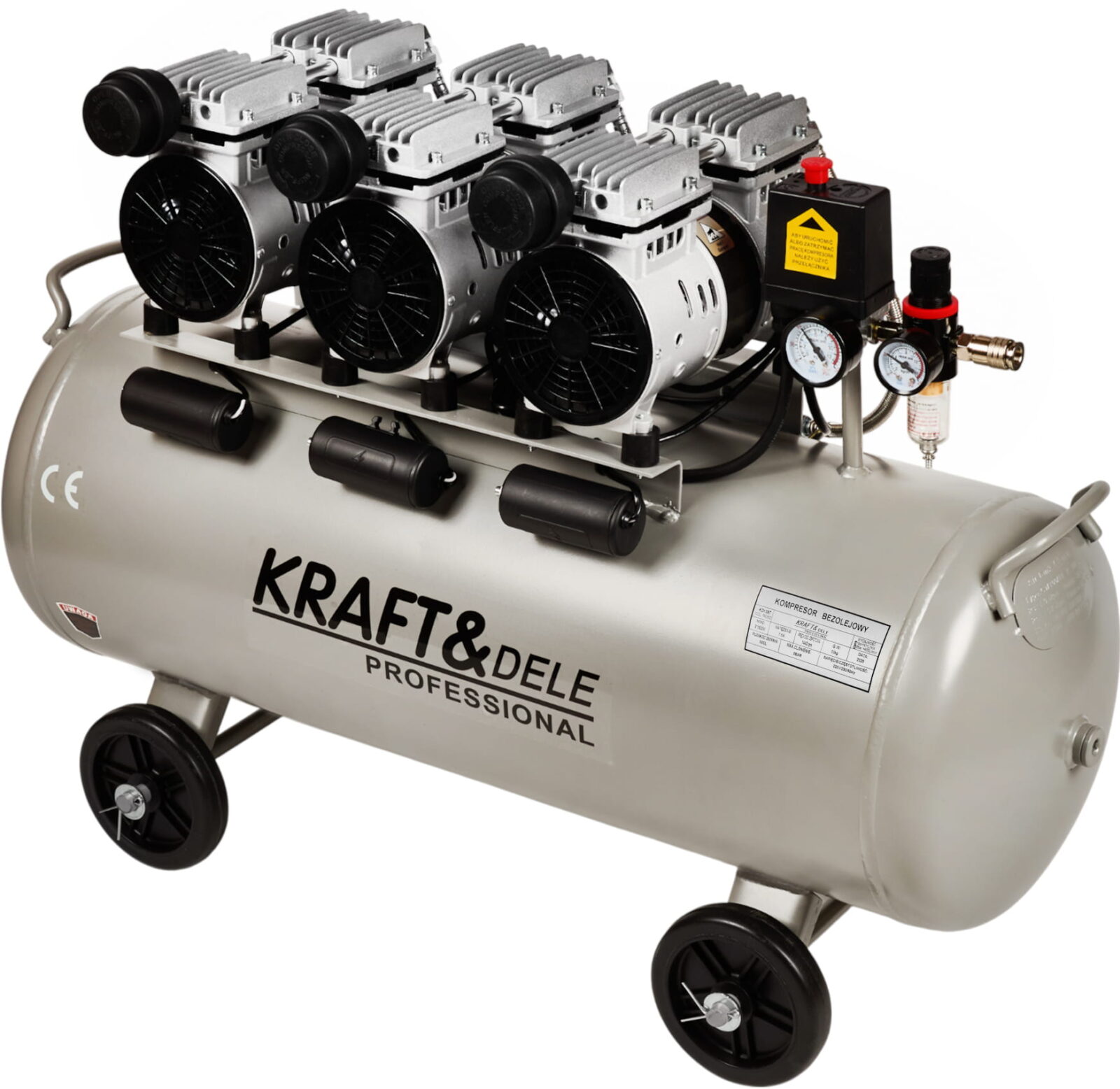 Õlivaba kompressor 100L 3 x 1500W KD1397