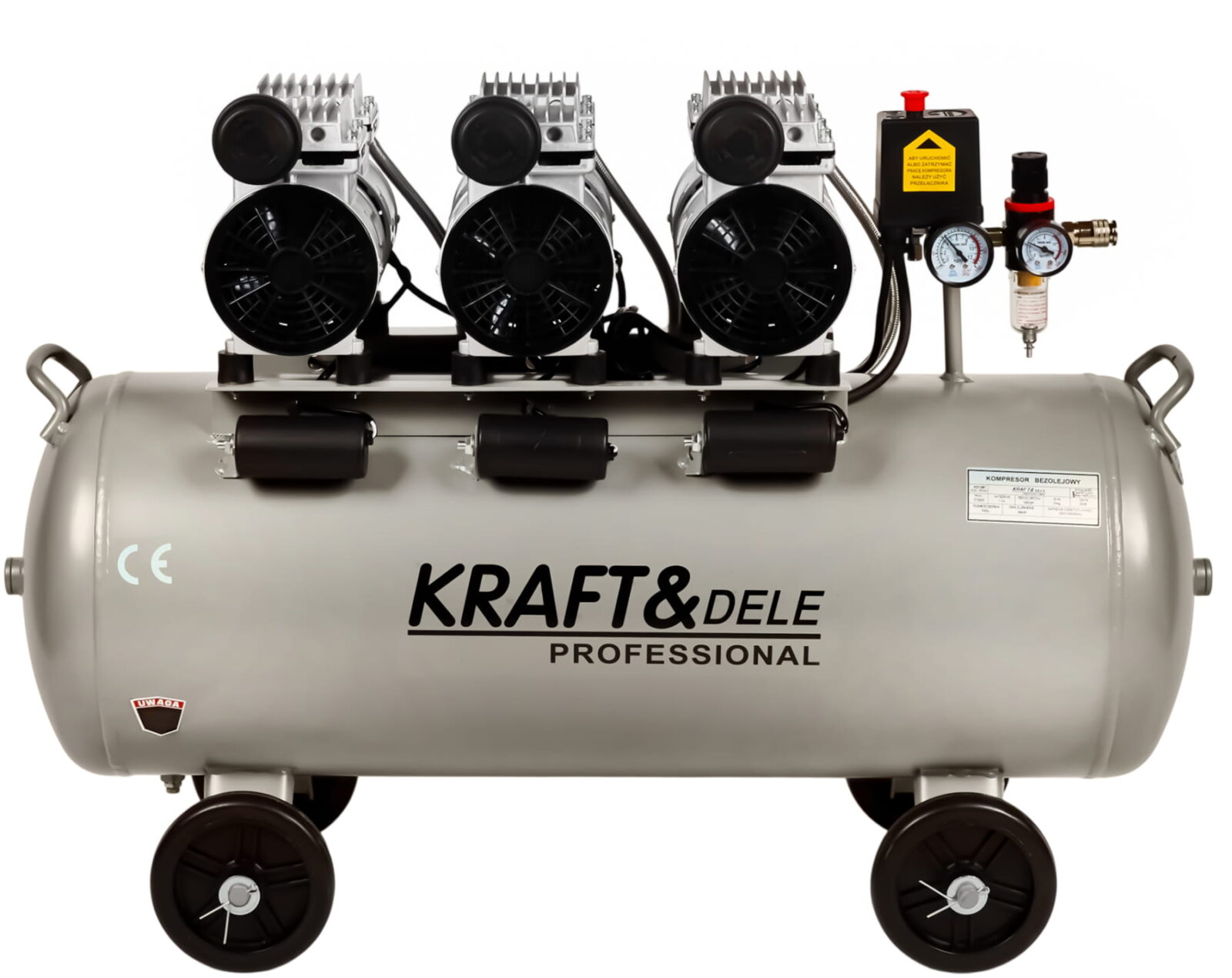Õlivaba kompressor 100L 3 x 1500W KD1397