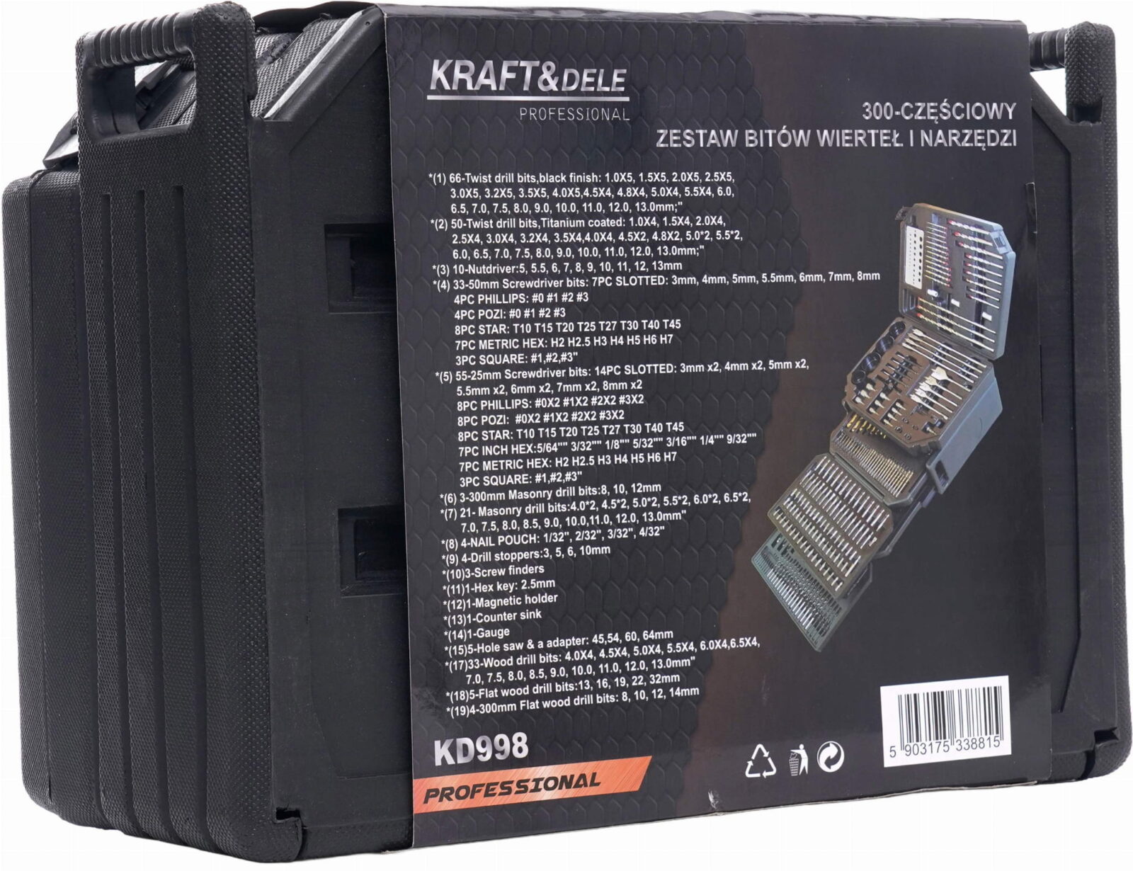 Seinalõikurite, meiselite, bittide komplekt – 300tk KD998