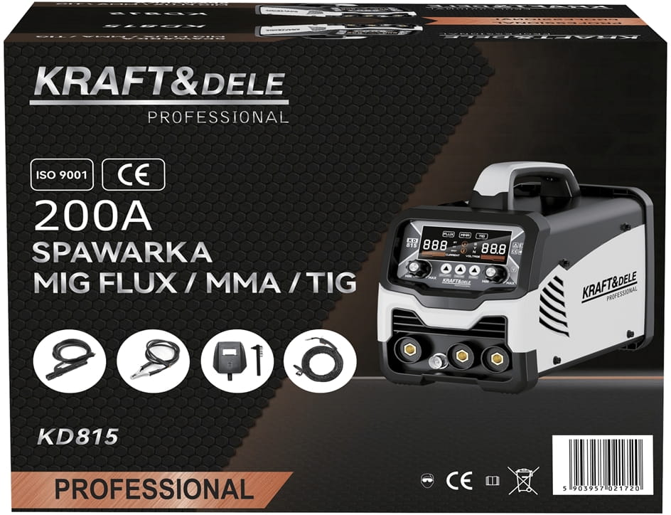 Keevitusaparaat MIG Flux/MMA/TIG 200A KD815