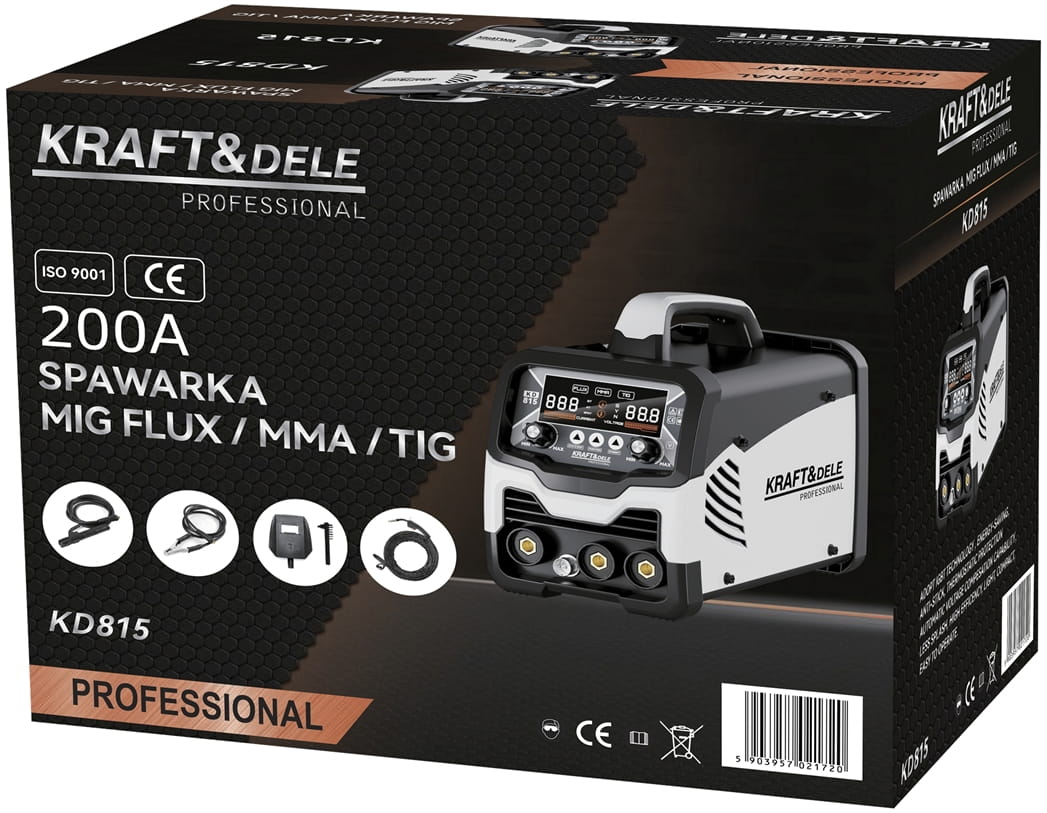 Keevitusaparaat MIG Flux/MMA/TIG 200A KD815