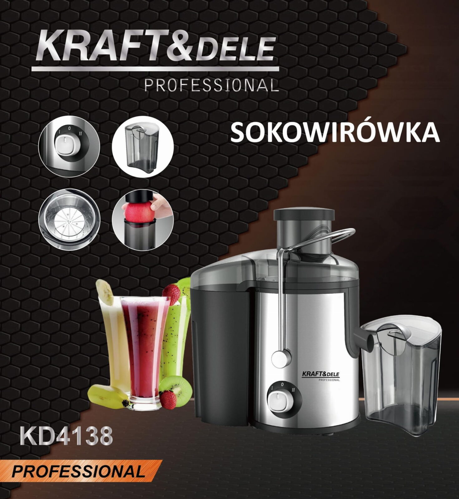 Tsentrifugaalmahlapress 1600W KD4138