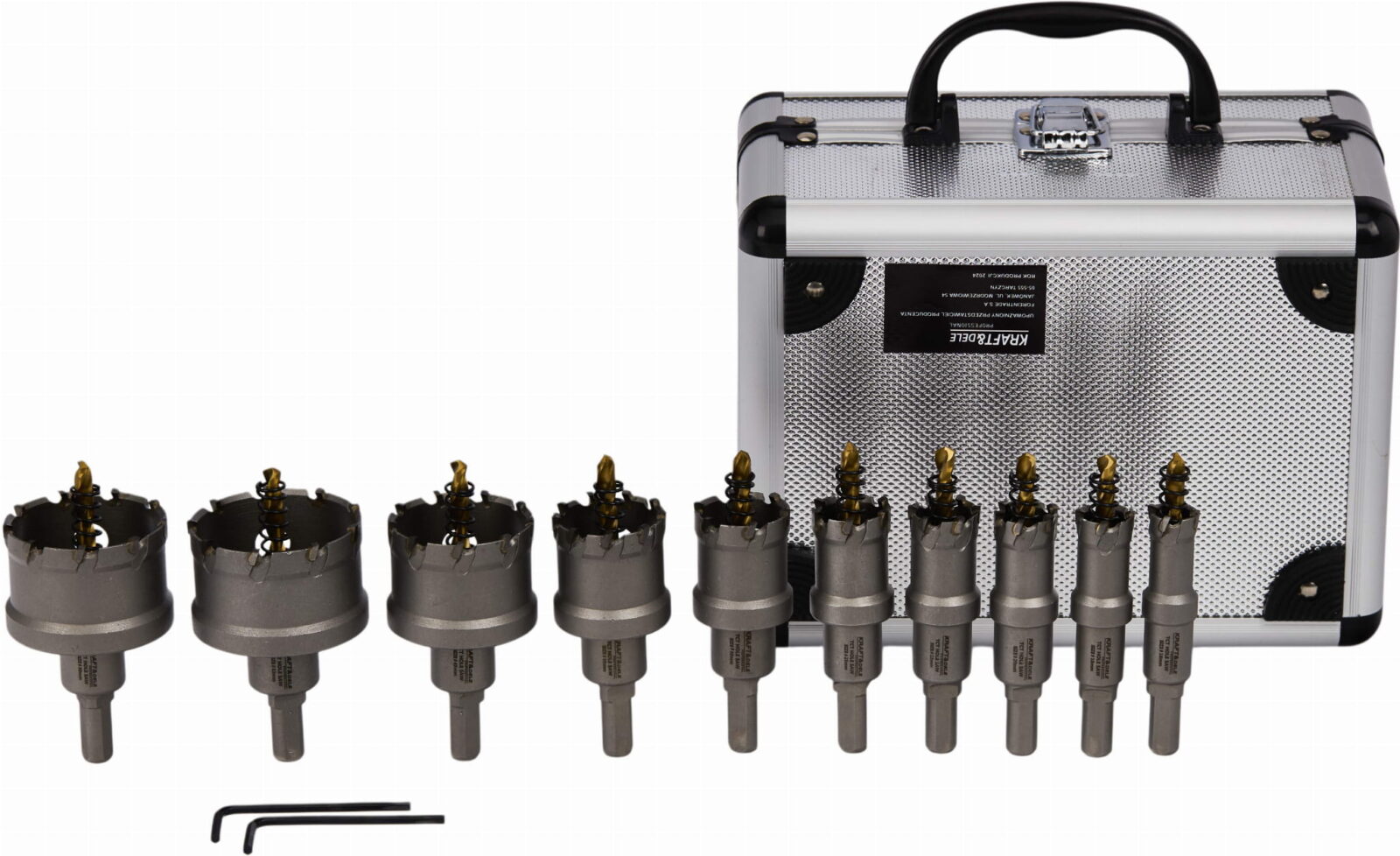Karbiidfrees-puurid metallile 10 tk KD10061