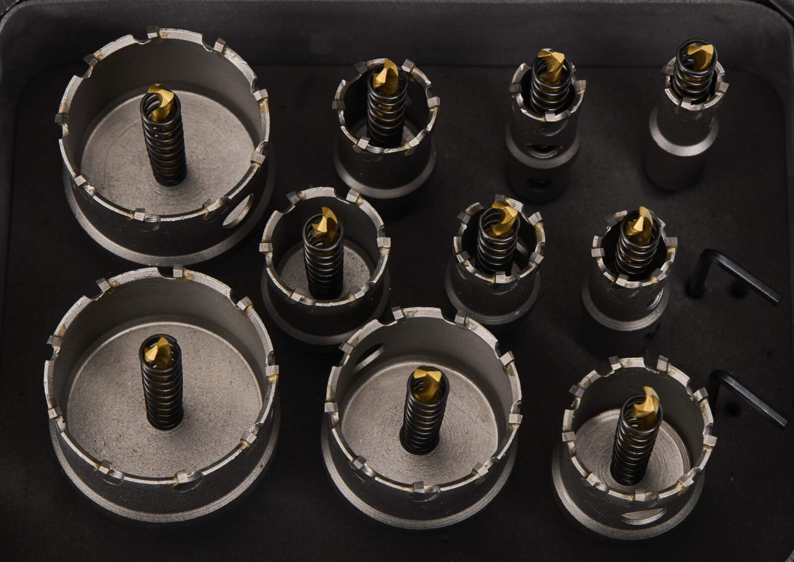 Karbiidfrees-puurid metallile 10 tk KD10061
