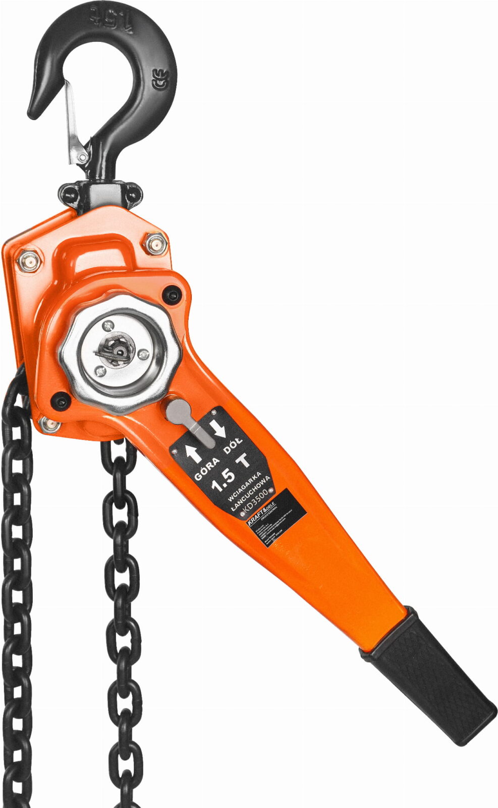 Käsikett-vints ratchet-mehhanismiga 1,5T 3M KD3500