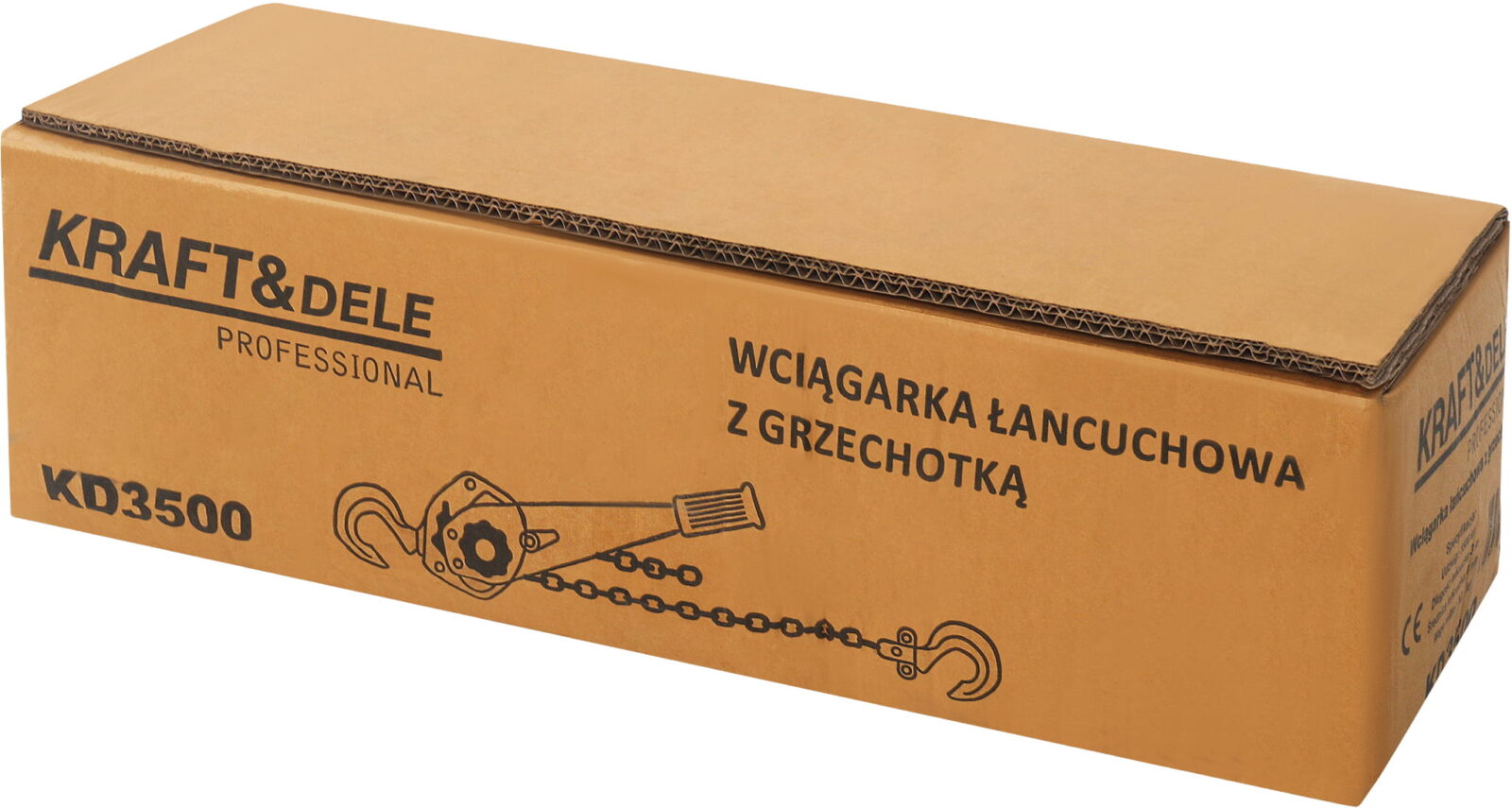 Käsikett-vints ratchet-mehhanismiga 1,5T 3M KD3500