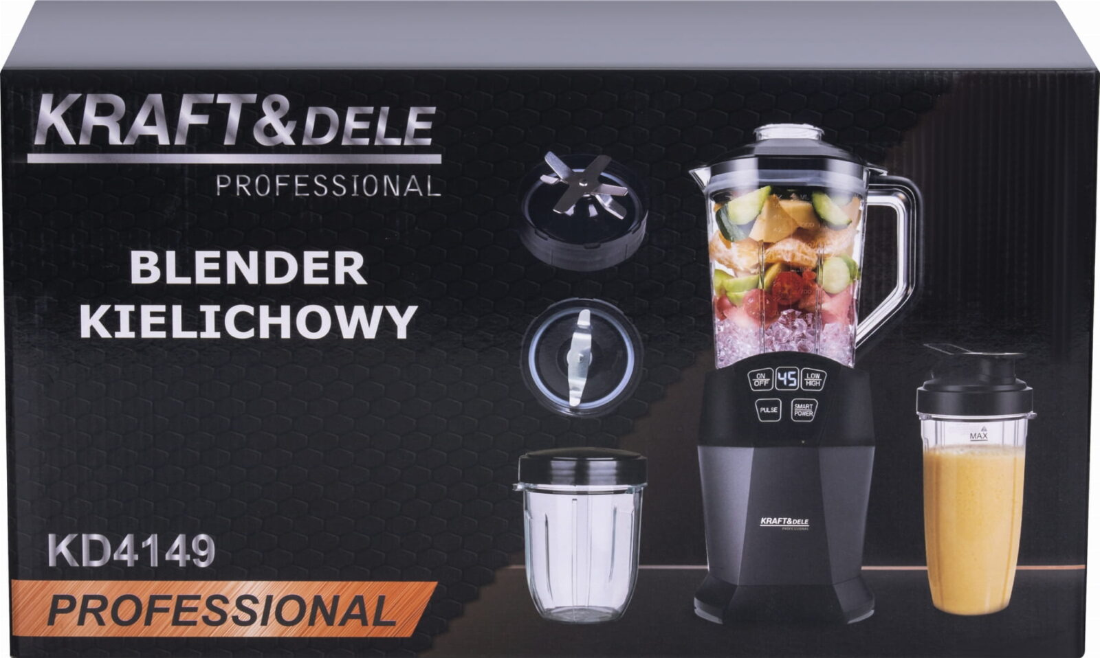 Klaasblender 1500ml + 800ml + 400ml 1850W KD4149