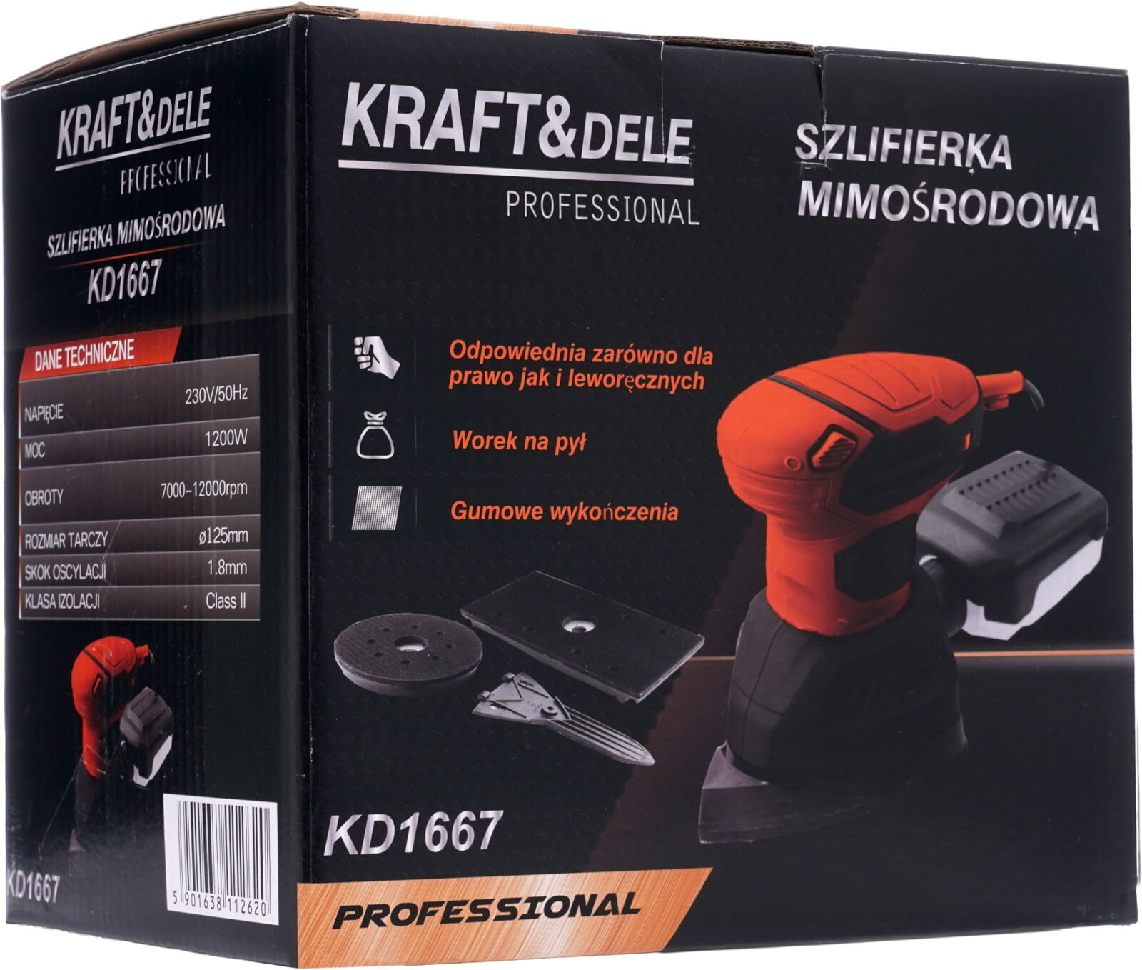 Ekstsentriklihvija 1200W 12000p/min KD1667