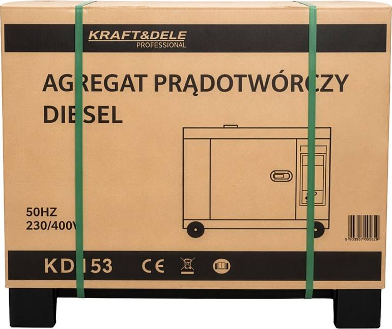 Kolmefaasiline DIISELELGENERAATOR 14/15,5 kW KD153