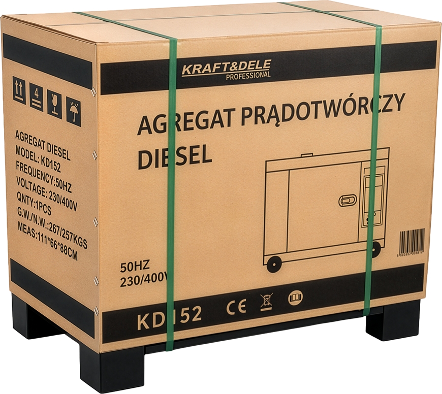 Kolmefaasiline diisligeneraator 12/13 kW KD152