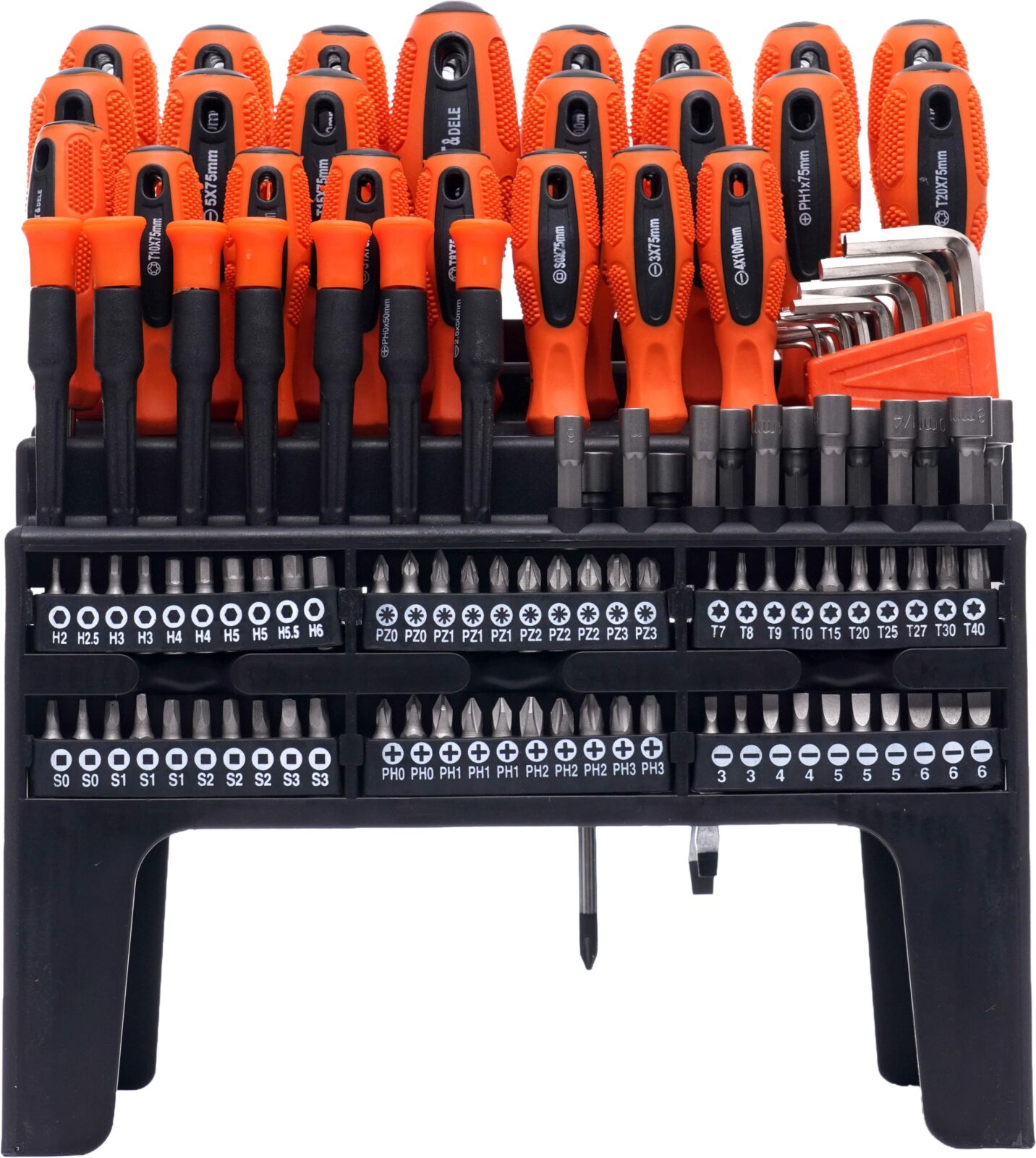 Kruvikeerajate ja bittide komplekt 122 tk. KD10958