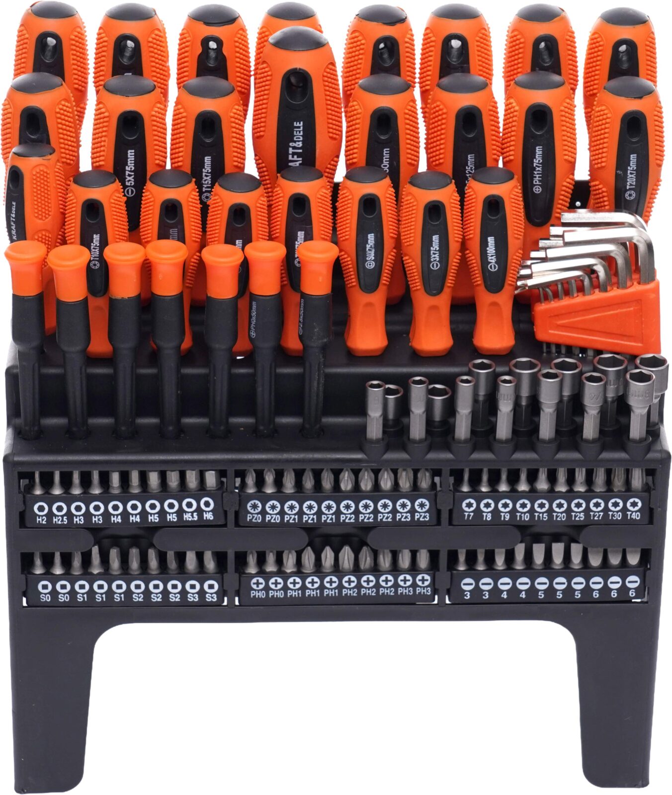 Kruvikeerajate ja bittide komplekt 122 tk. KD10958