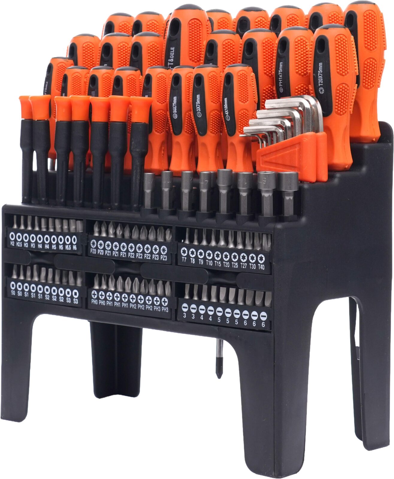 Kruvikeerajate ja bittide komplekt 122 tk. KD10958