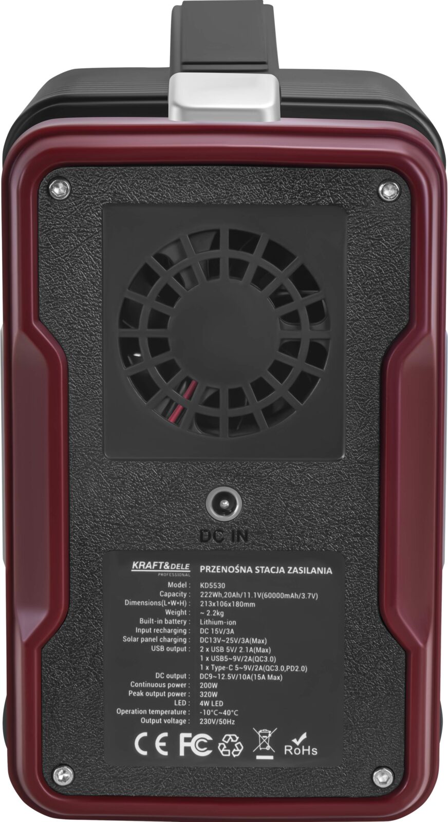 KAASASKANTAV ENERGIAJAAM 222Wh / 11.1V KD5530