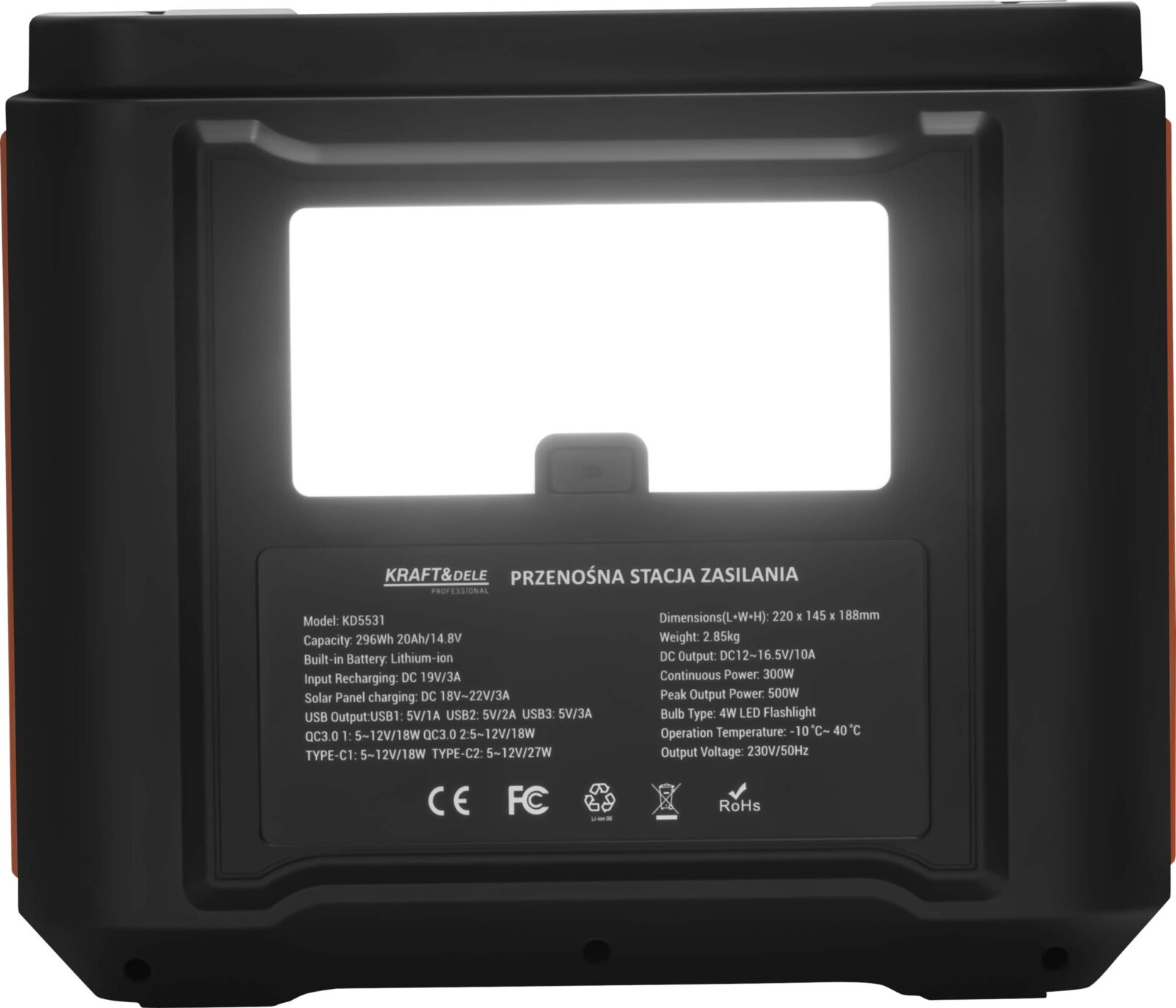 KAASASKANTAV ENERGIAJAAM 296Wh / 14,8V KD5531