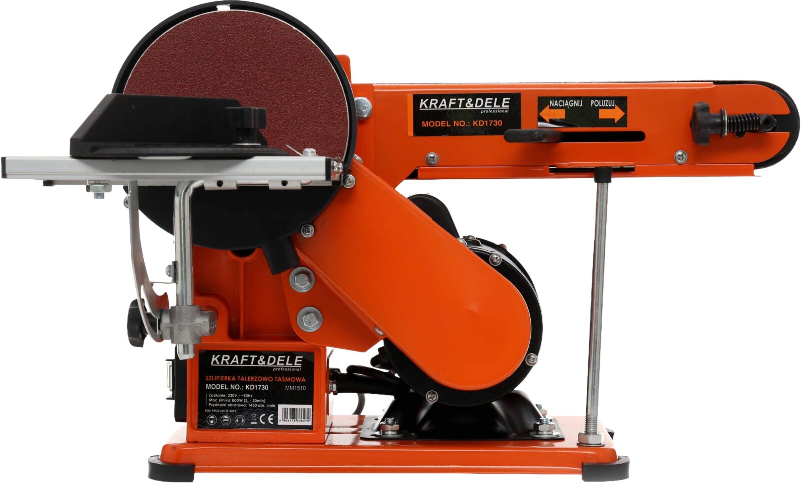 Kombineeritud ketas-lintlihvija 600W 1450 p/min KD1730