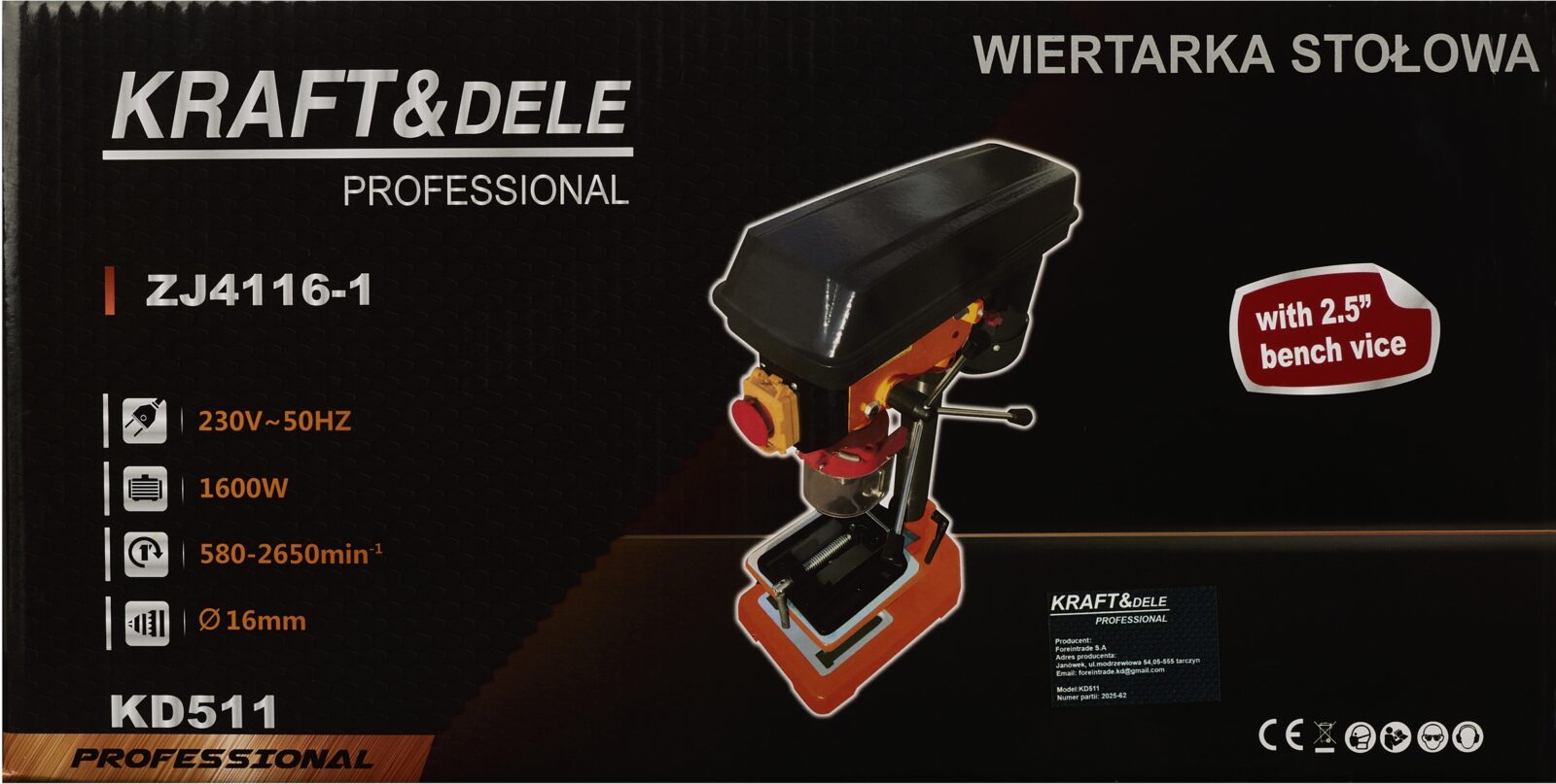 Lauatreller 1600W KD511
