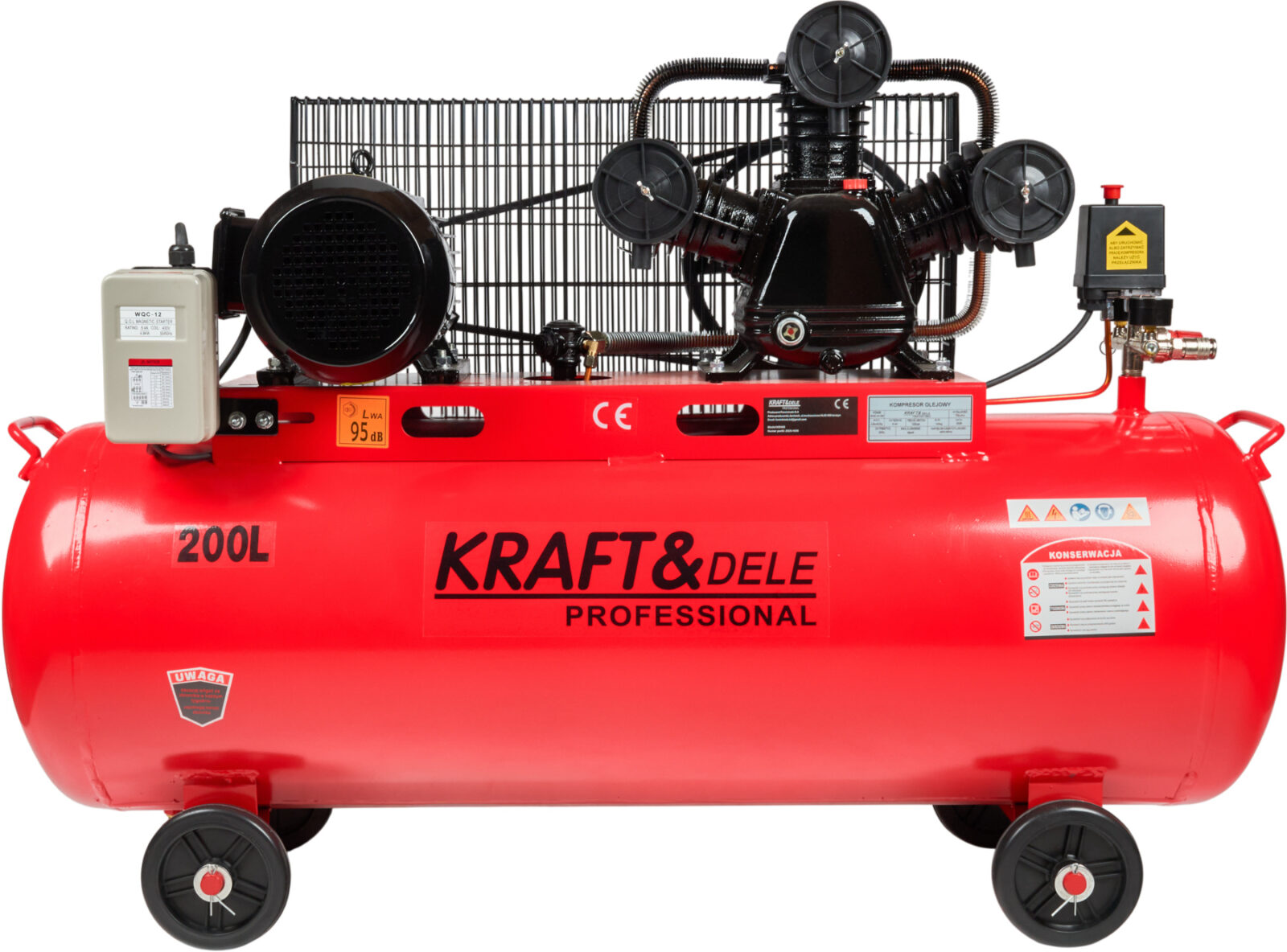 Õlikompressor 200 L 3 kolbi 400 V KD408