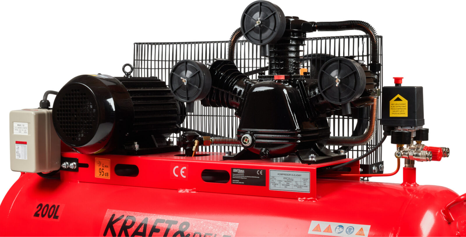 Õlikompressor 200 L 3 kolbi 400 V KD408