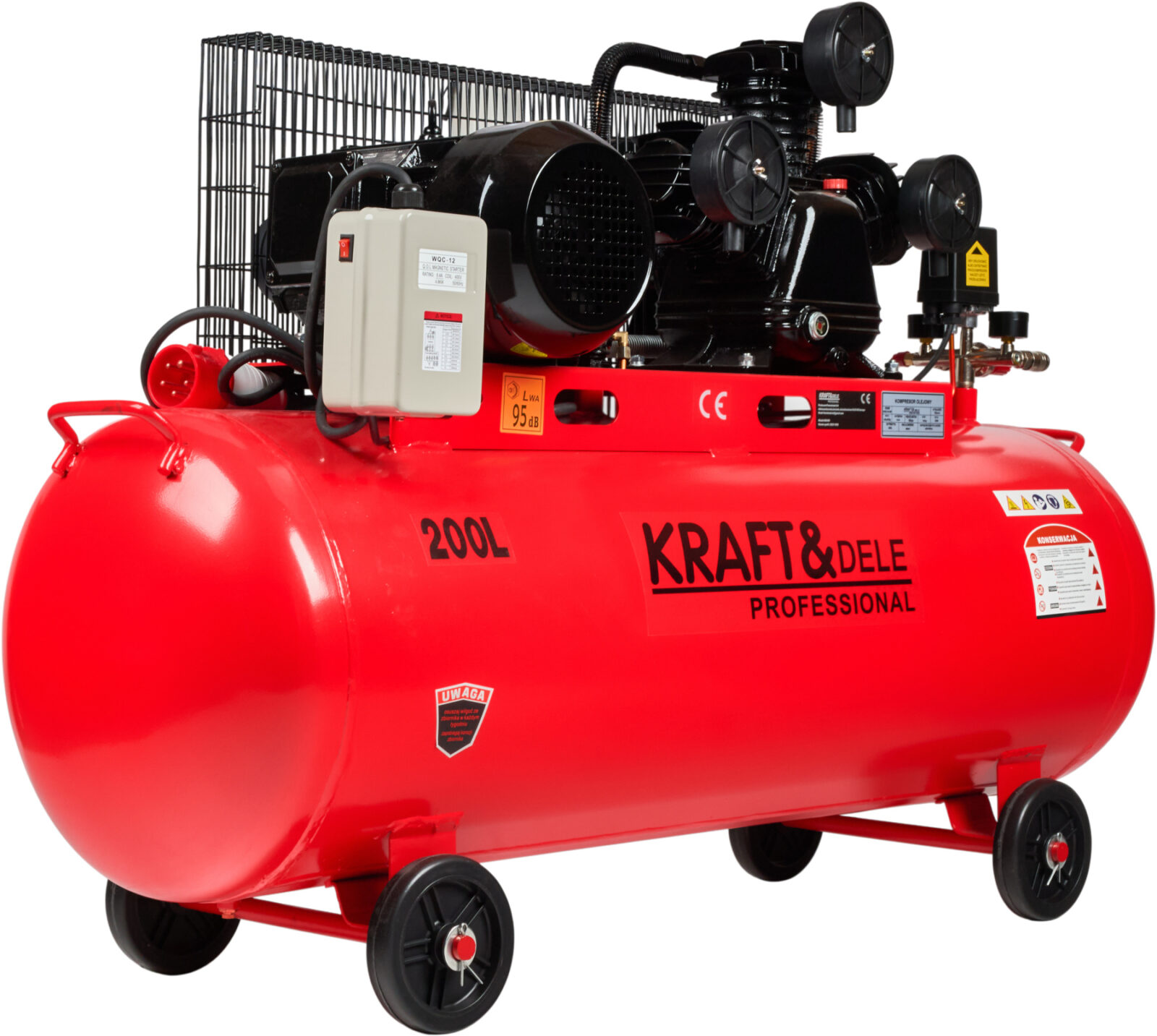 Õlikompressor 200 L 3 kolbi 400 V KD408