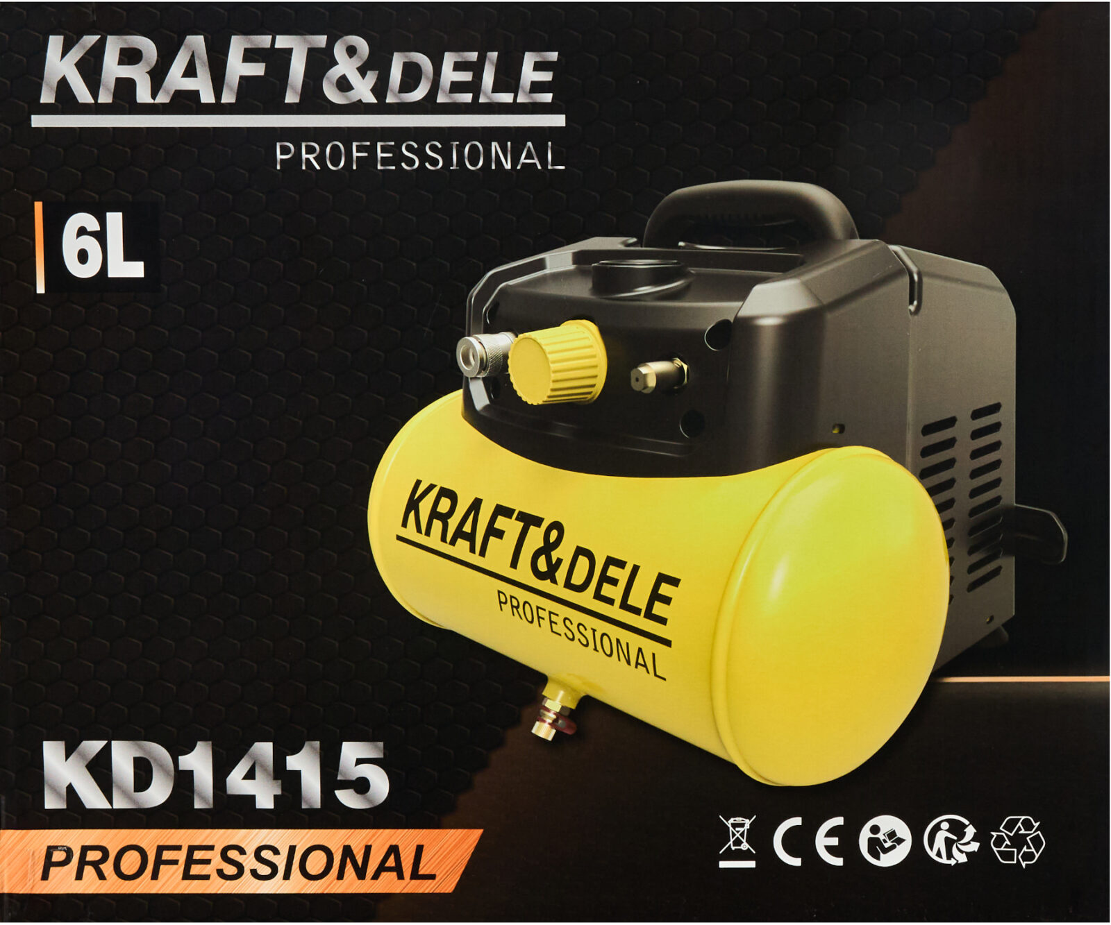 Õlivaba kompressor 6L 8bar KD1415