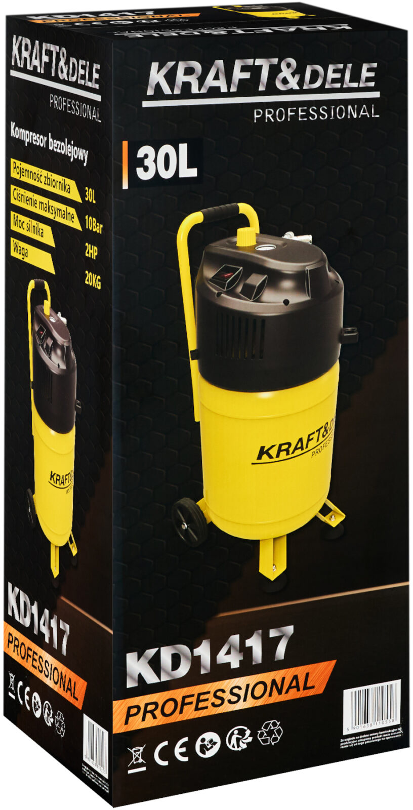 Õlivaba kompressor 30L 10bar KD1417
