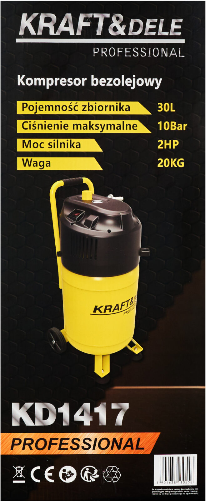 Õlivaba kompressor 30L 10bar KD1417