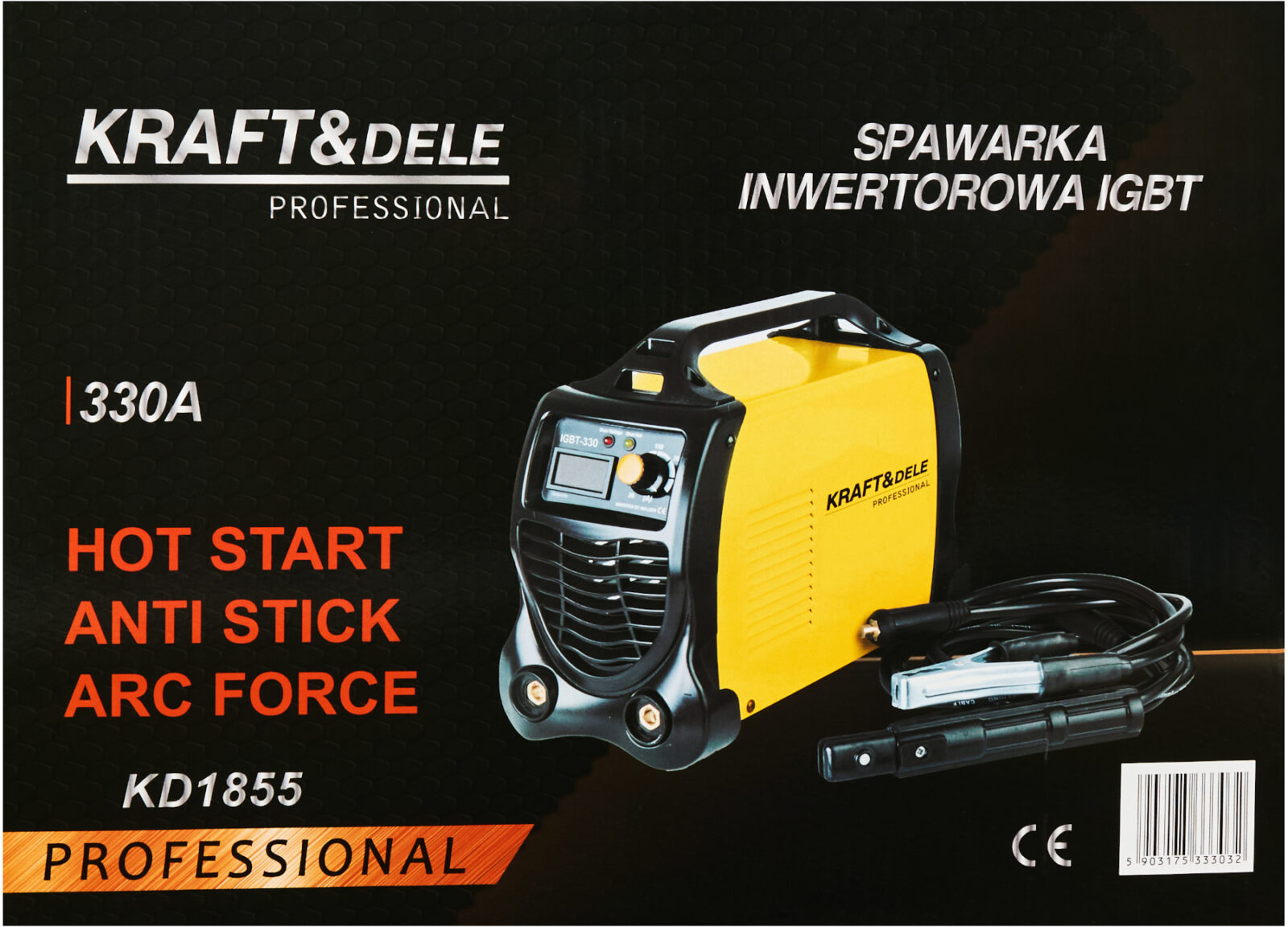 Inverter-keevitusaparaat IGBT 330A KD1855
