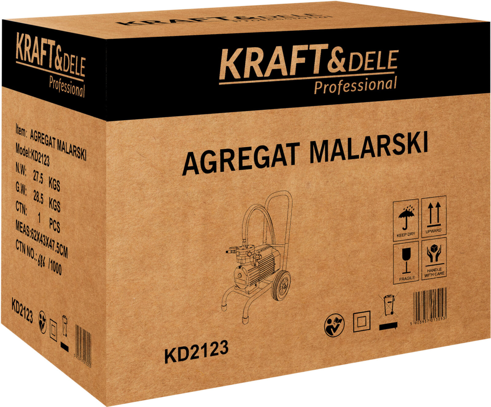 Hüdrodünaamiline värviagrekaatt 3500 W 15 l/min KD2123