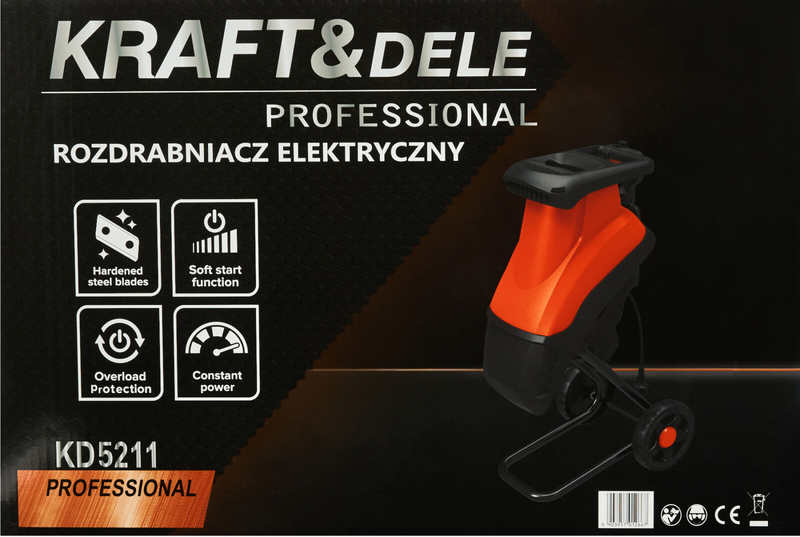 ELEKTRILINE HAKKIJA 3000W 45MM KD5211