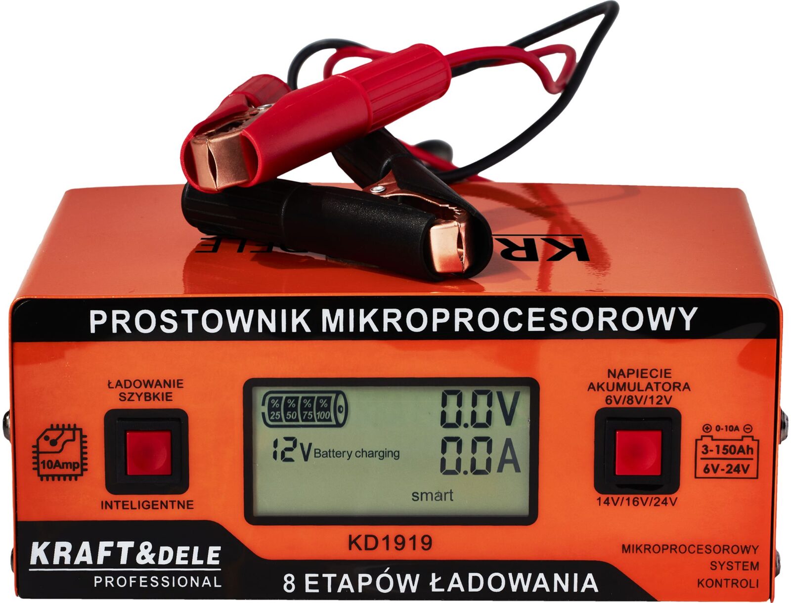 MIKROPROTSESSORIGA AKULAADIJA 10A 6/8/12/14/16/24V