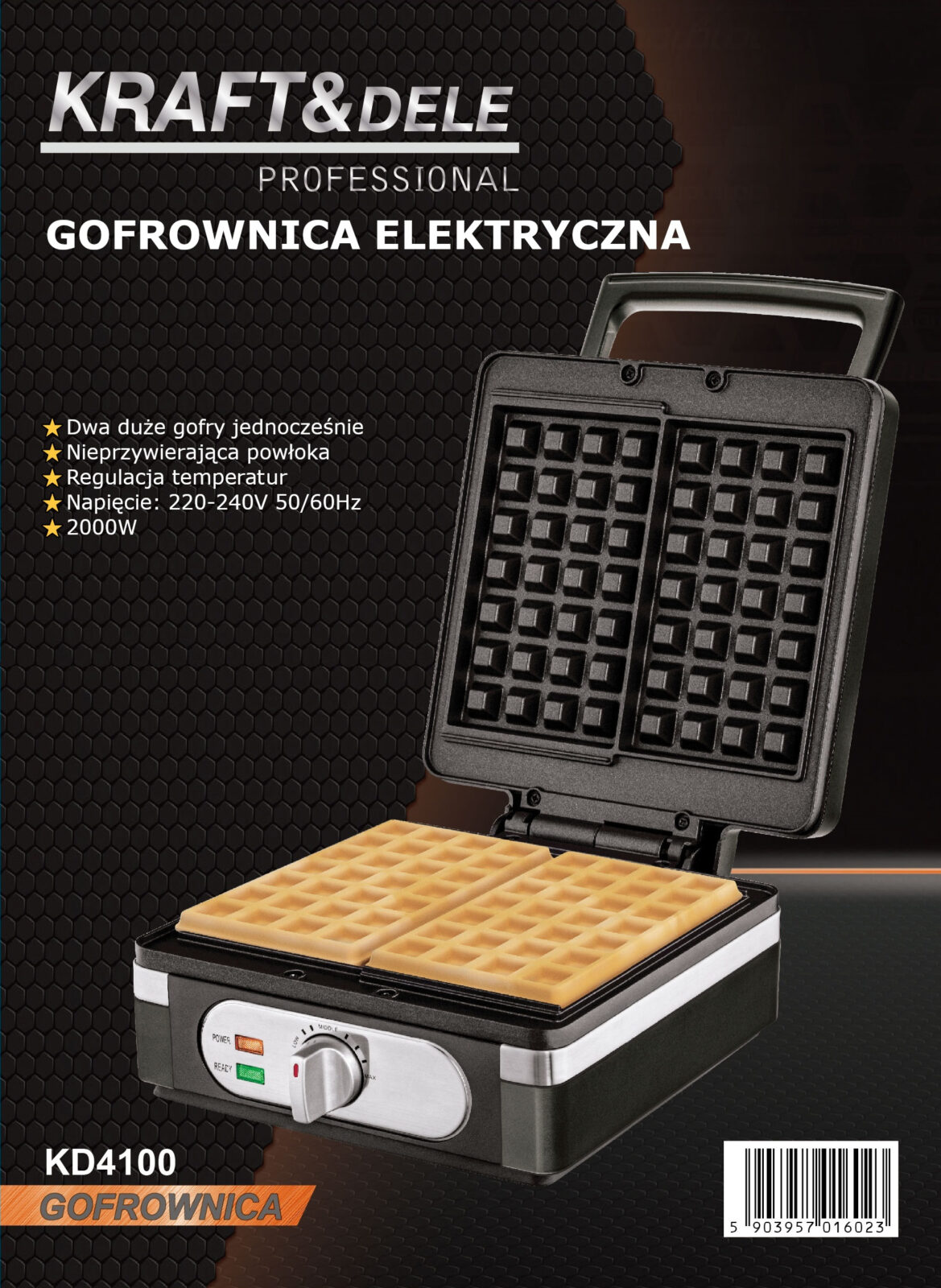 Vahvlimasin 2000 W KD4100
