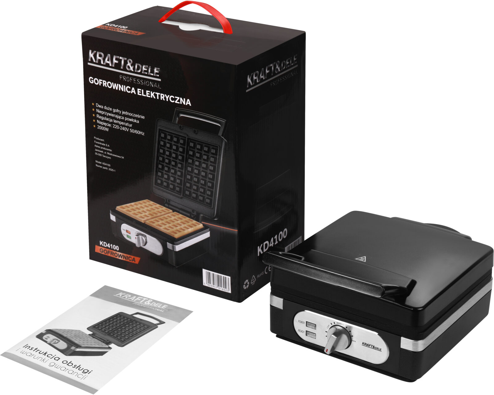 Vahvlimasin 2000 W KD4100