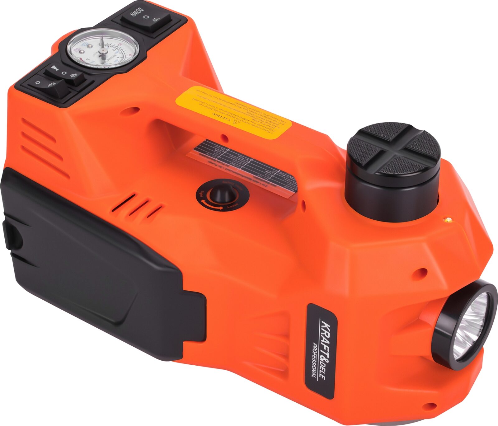 Autotõstur 12V + kompressor + taskulamp KD1367